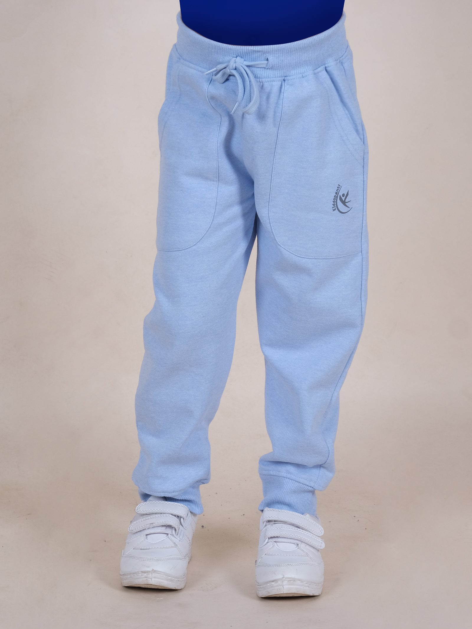 Kiddopanti Boys Cotton Fleece Solid Track Pant