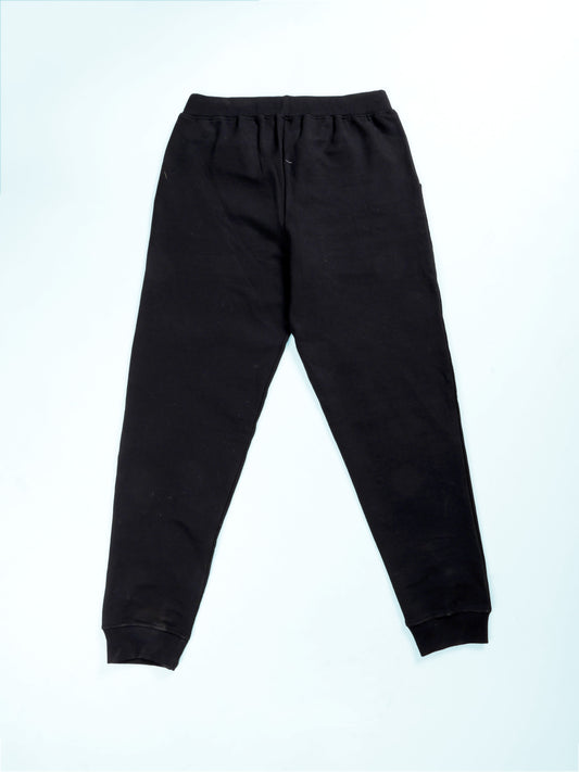 Girls Cotton Fleece Flower Beades Solid Joggers