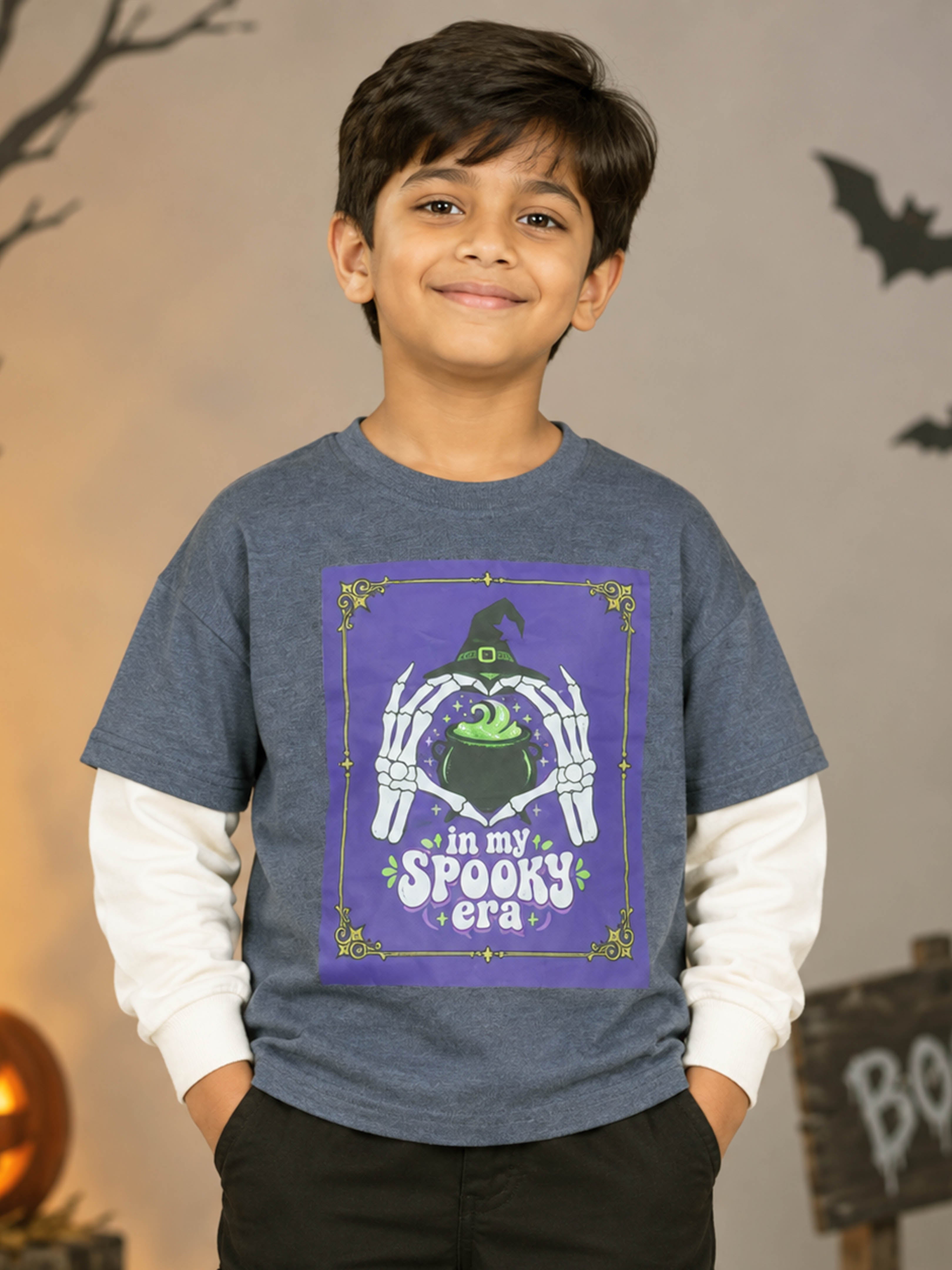 Kiddopanti Boys & Girls Cotton Blend Doctor Sleeve Graphic Printed T-Shirt