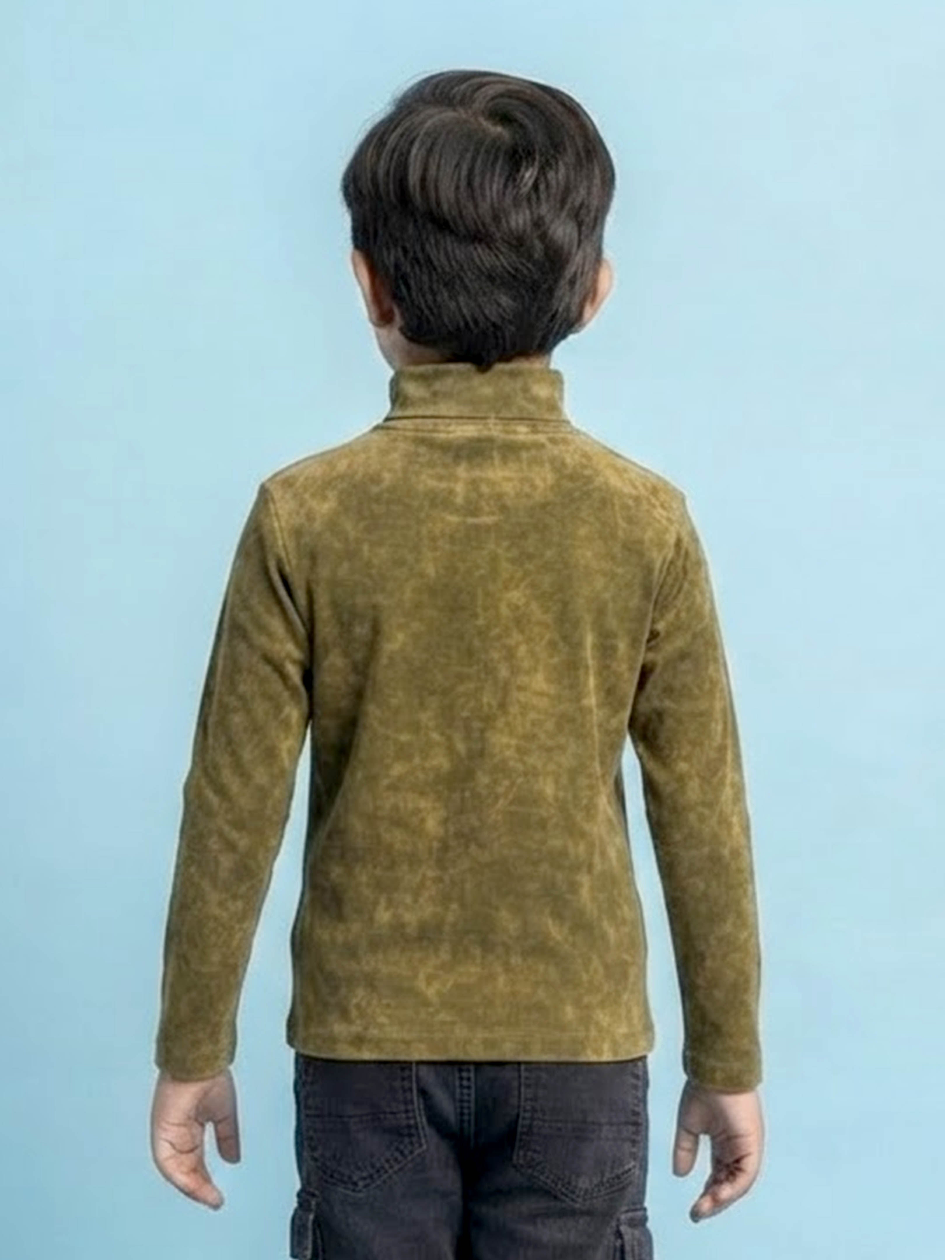 Kiddopanti Boys & Girls Cotton Full Sleeve T Shirt With Smiley Patch