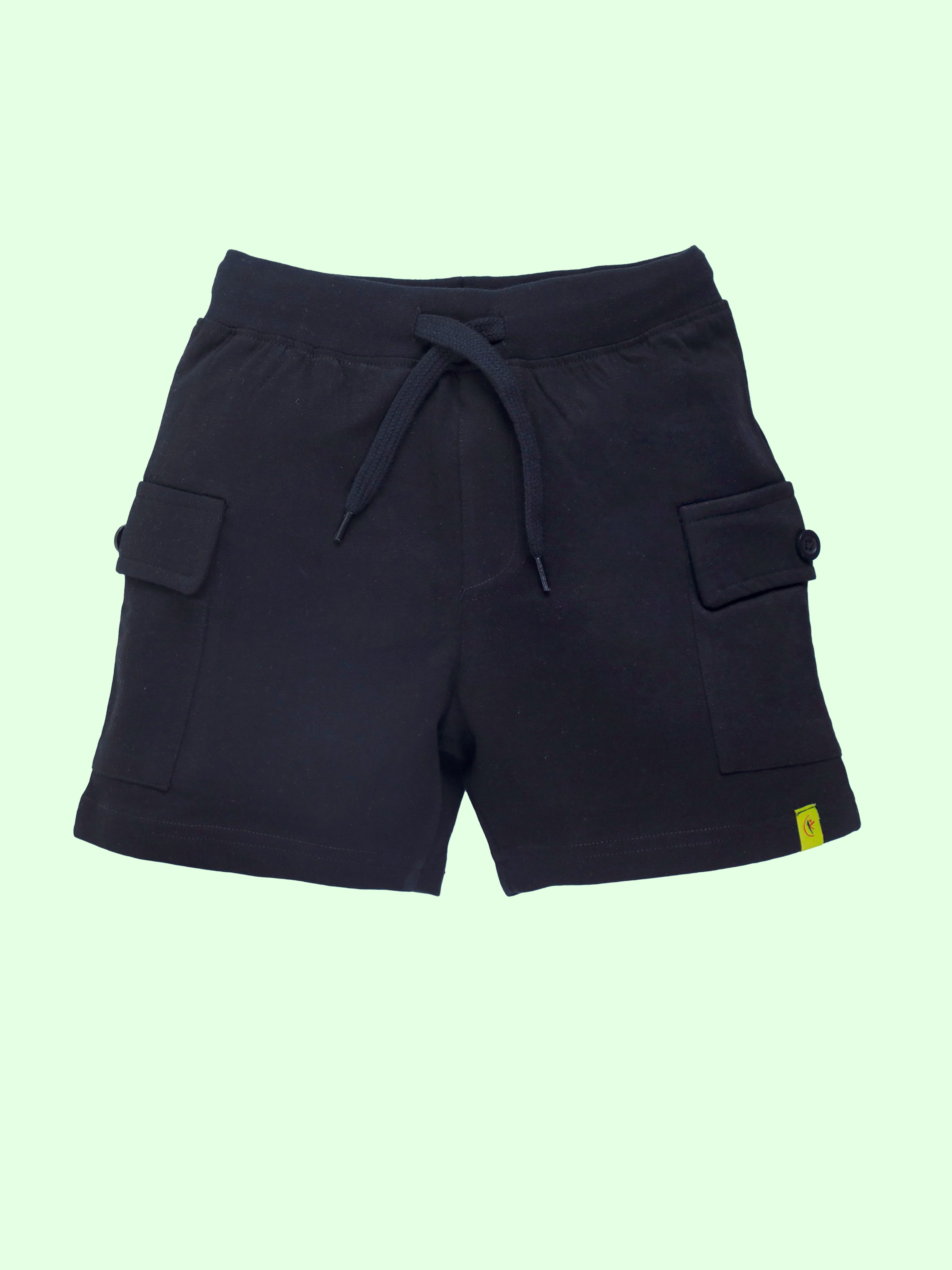Boys Cotton Knee Length Basic Knit Cargo Shorts Pack of 3
