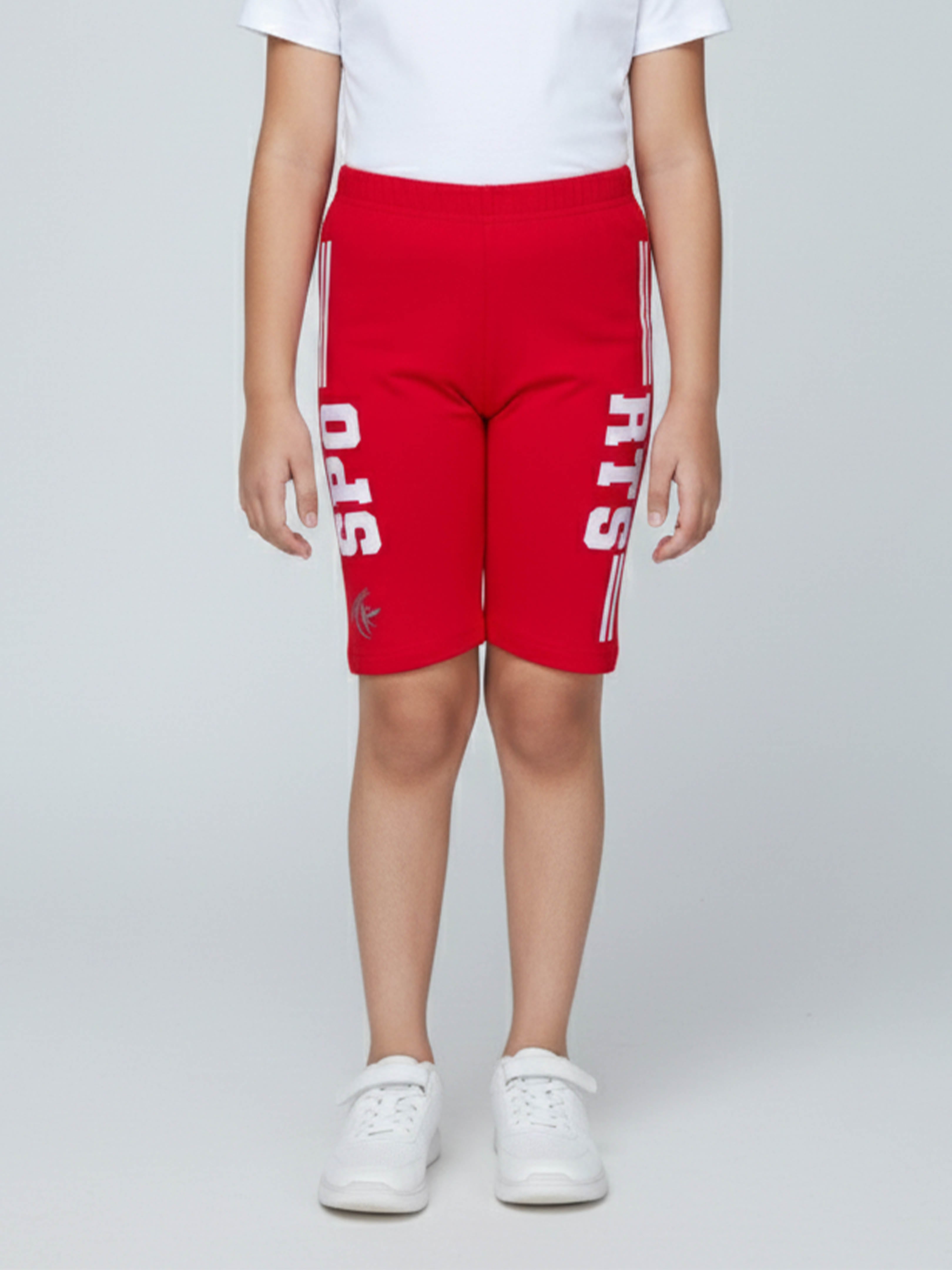 Kiddopanti Girls Cotton Spandex Graphic Printed Knee Length Skinny Fit Cycling Shorts