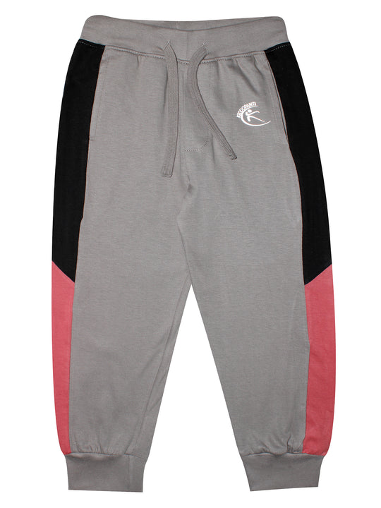 Boys Cotton Track Pants with Side Panel