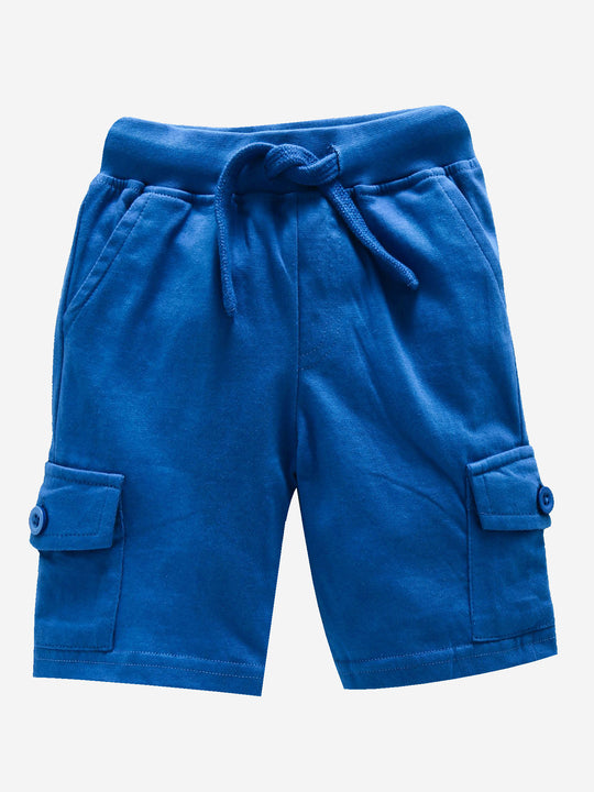 Boys Knee Length Cotton Jersey Cargo Shorts