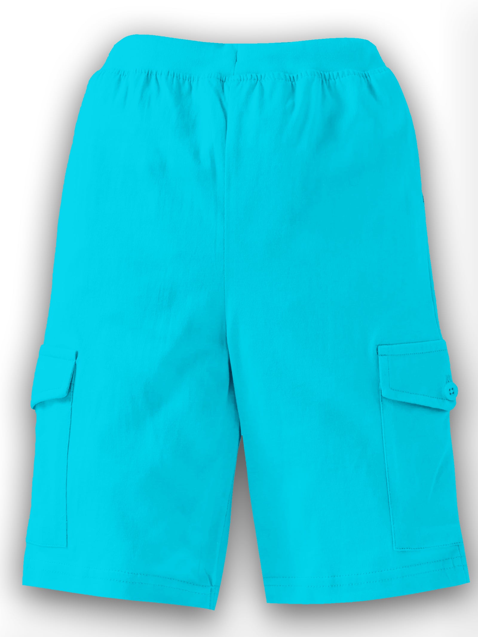 Boys Solid Knit Cargo Shorts