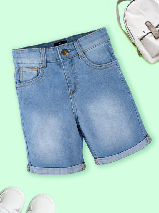 Boys Fashion Denim Rollup Shorts
