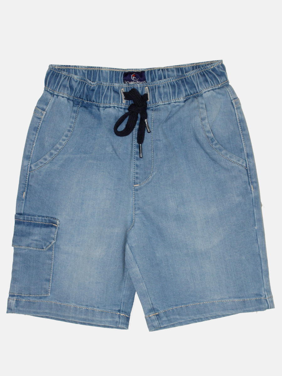 Boys Denim Cargo Shorts - Main Image