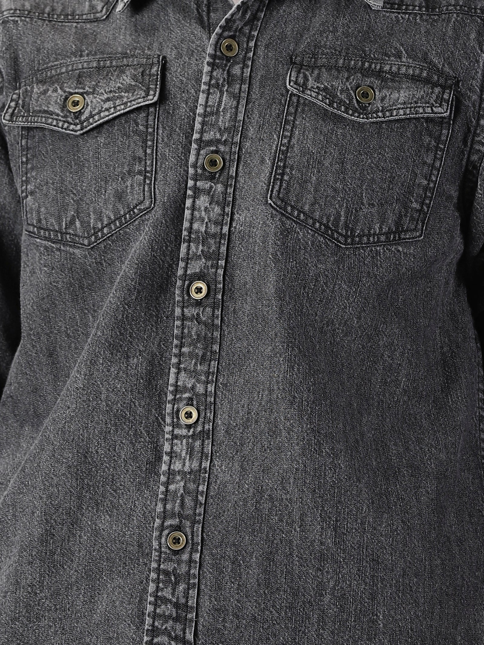 Distressed Men Denim Shirt CW114357 - cwmalls - Textile & Apparel, Apparel,  Men's Clothing, Shirts - ArtPal