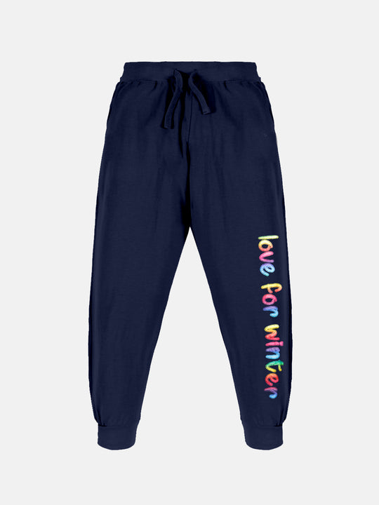 Girls Printed Track Pant