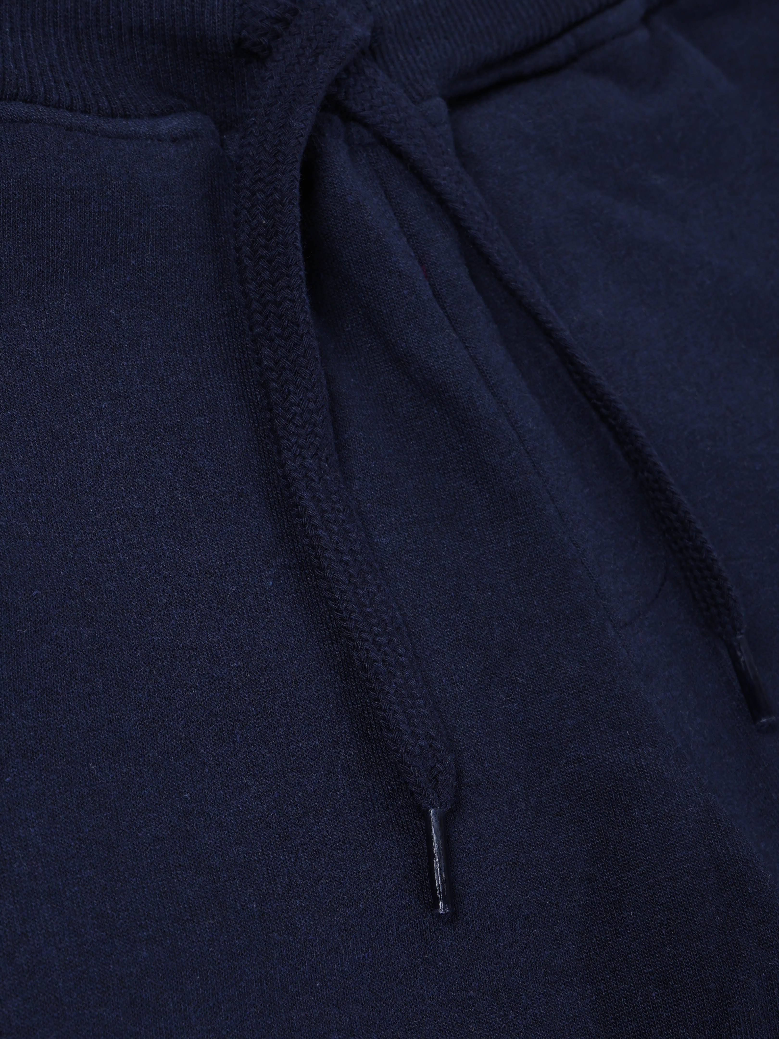 Boys Fleece Solid Cargo Track Pant