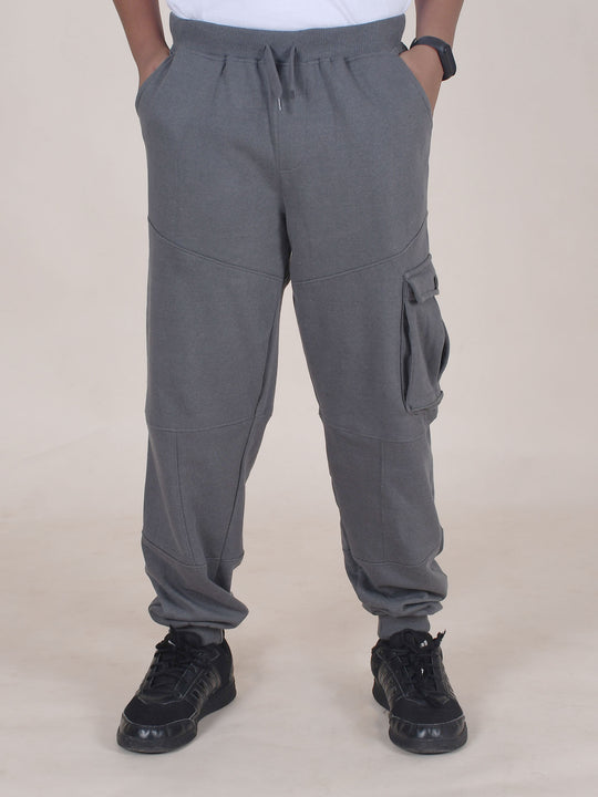 Boys Fleece Cut & Sew Cargo Track Pants