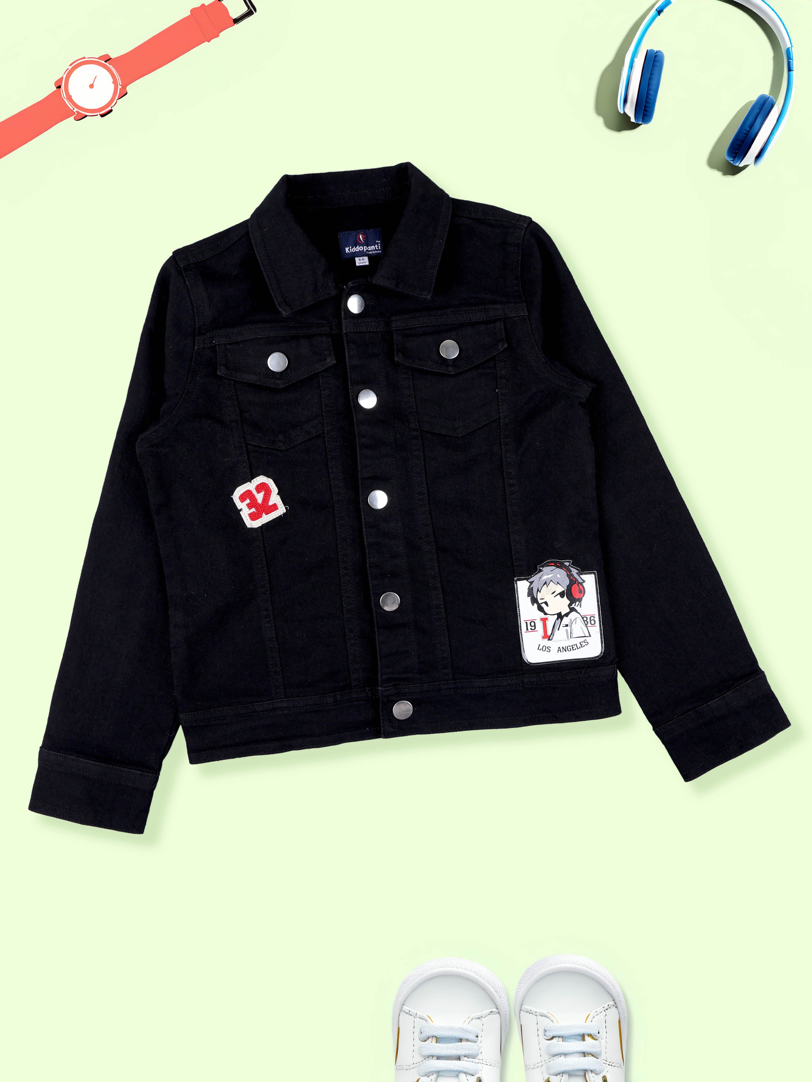 Boys Denim Jacket With Applique