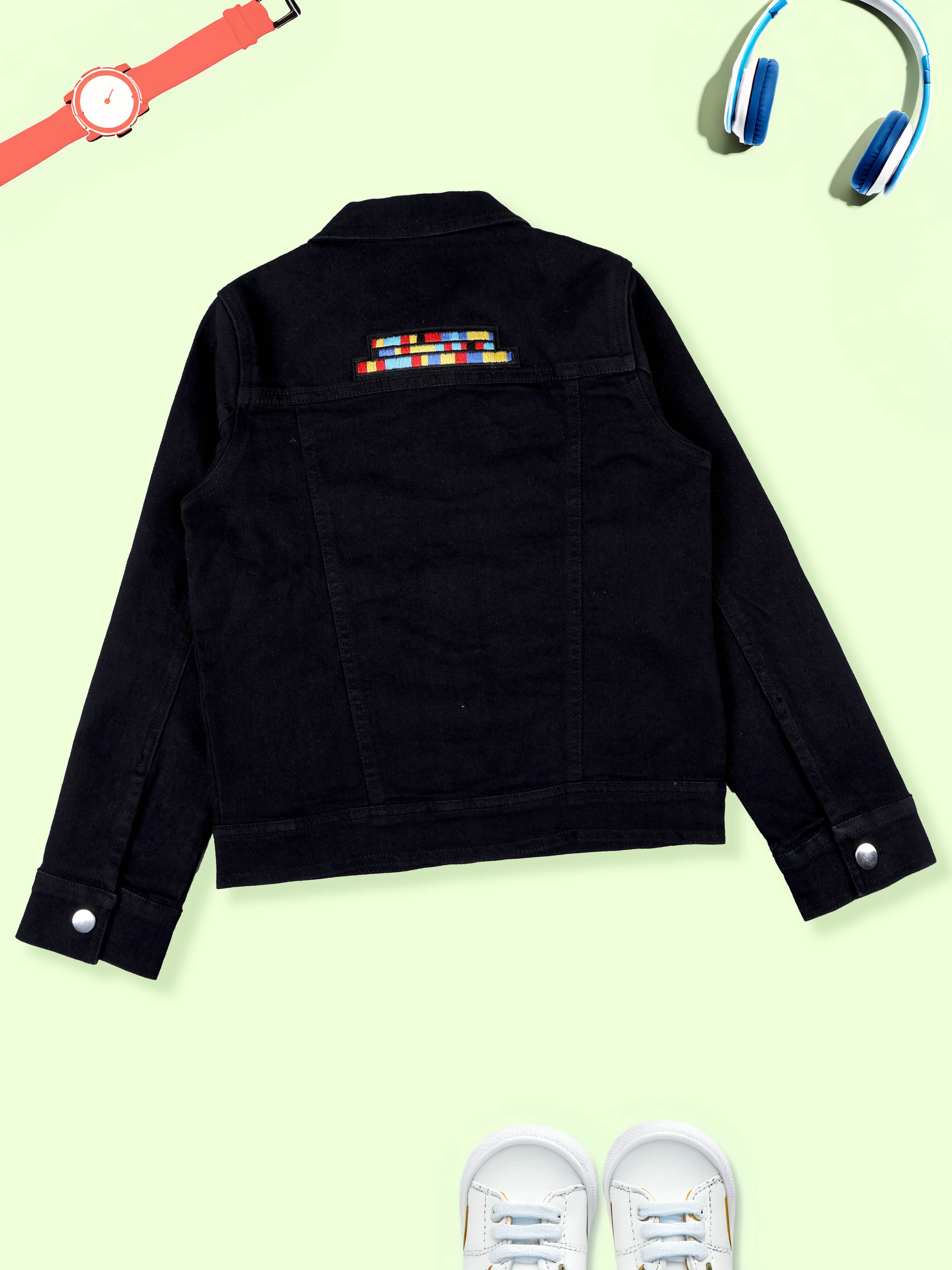 Boys Denim Jacket With Applique
