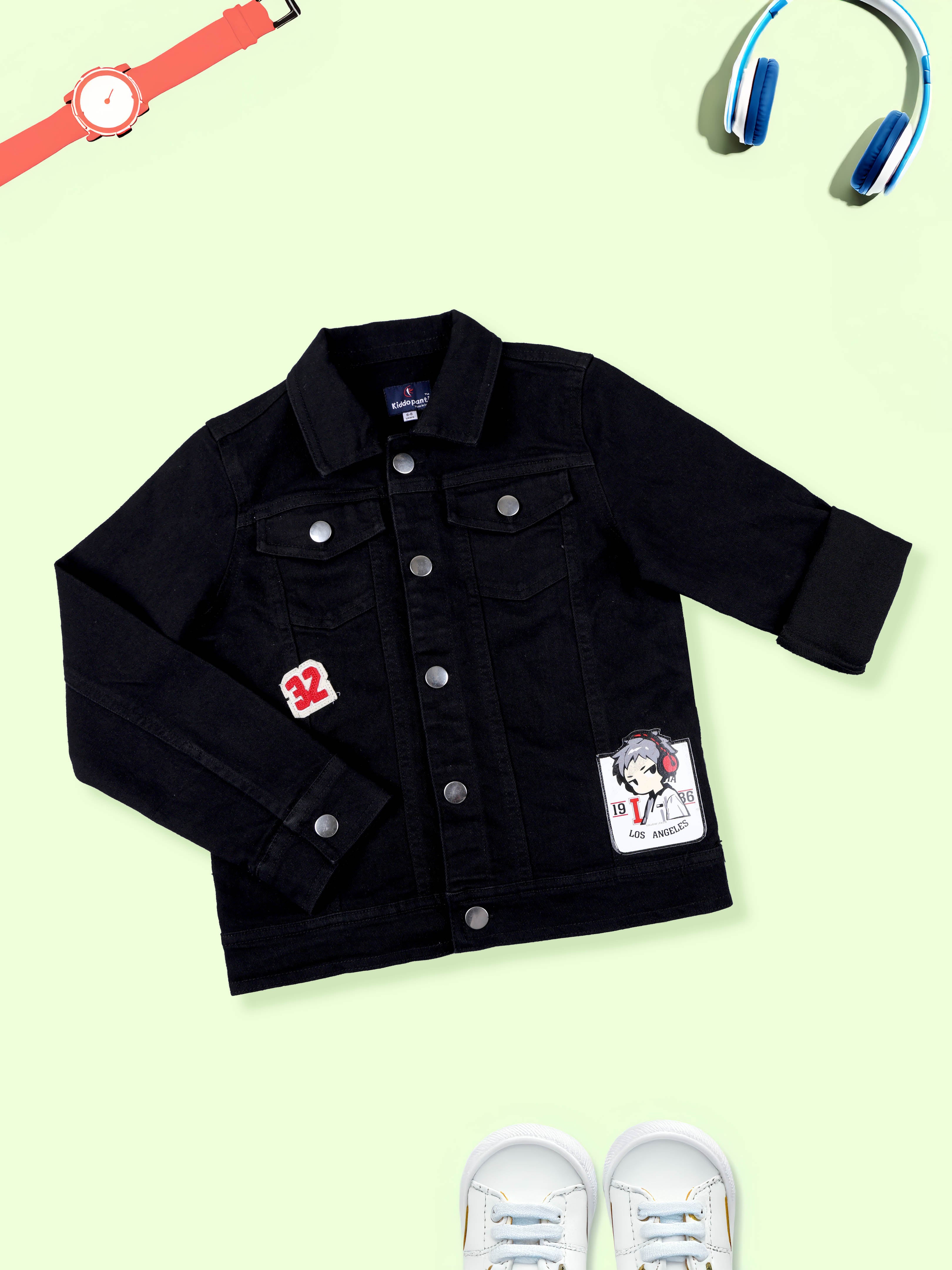 Boys Denim Jacket With Applique