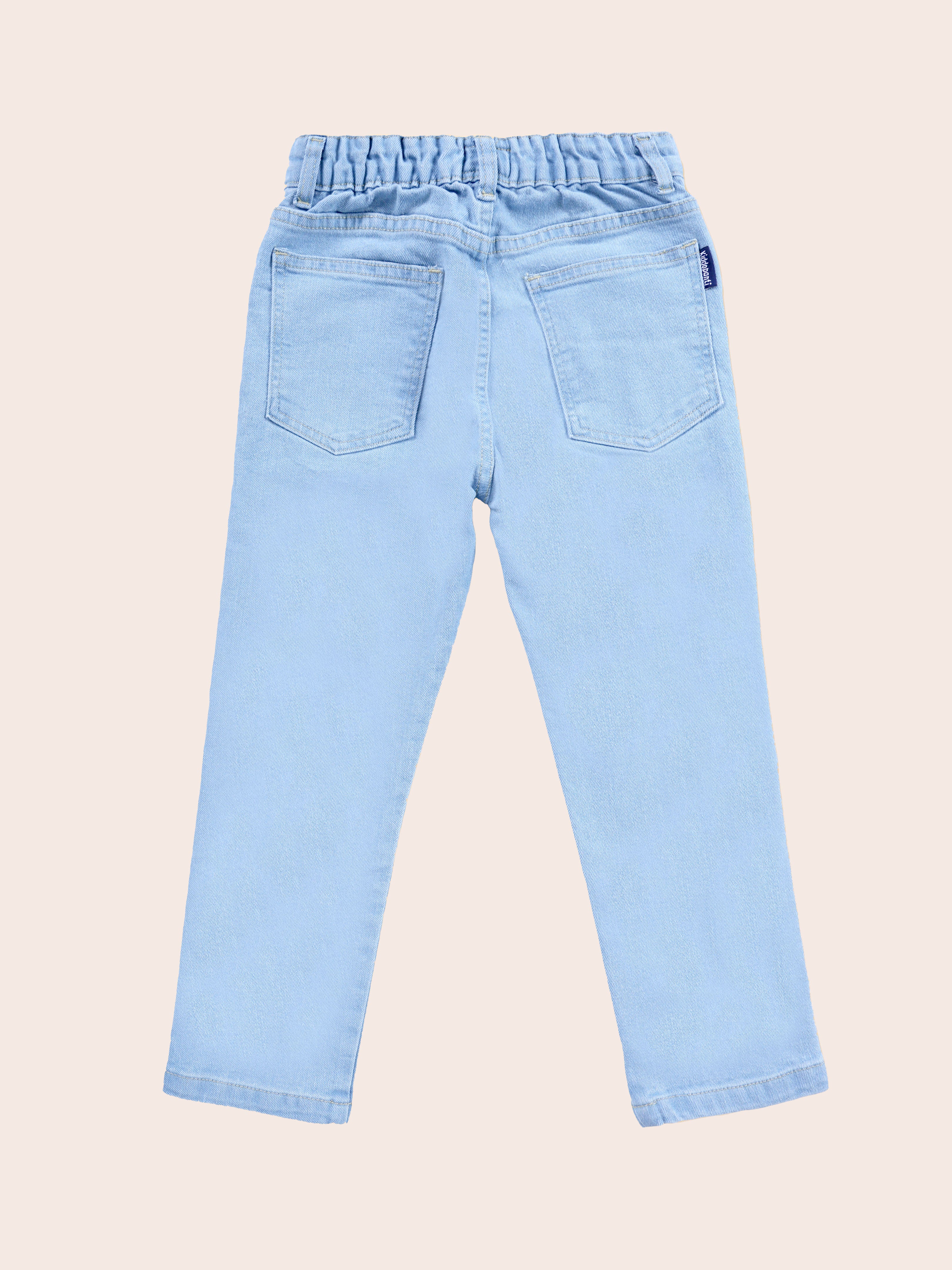 Boys Rayon Printed Short Kurta With Denim Woven Regular Fit Jeans Set