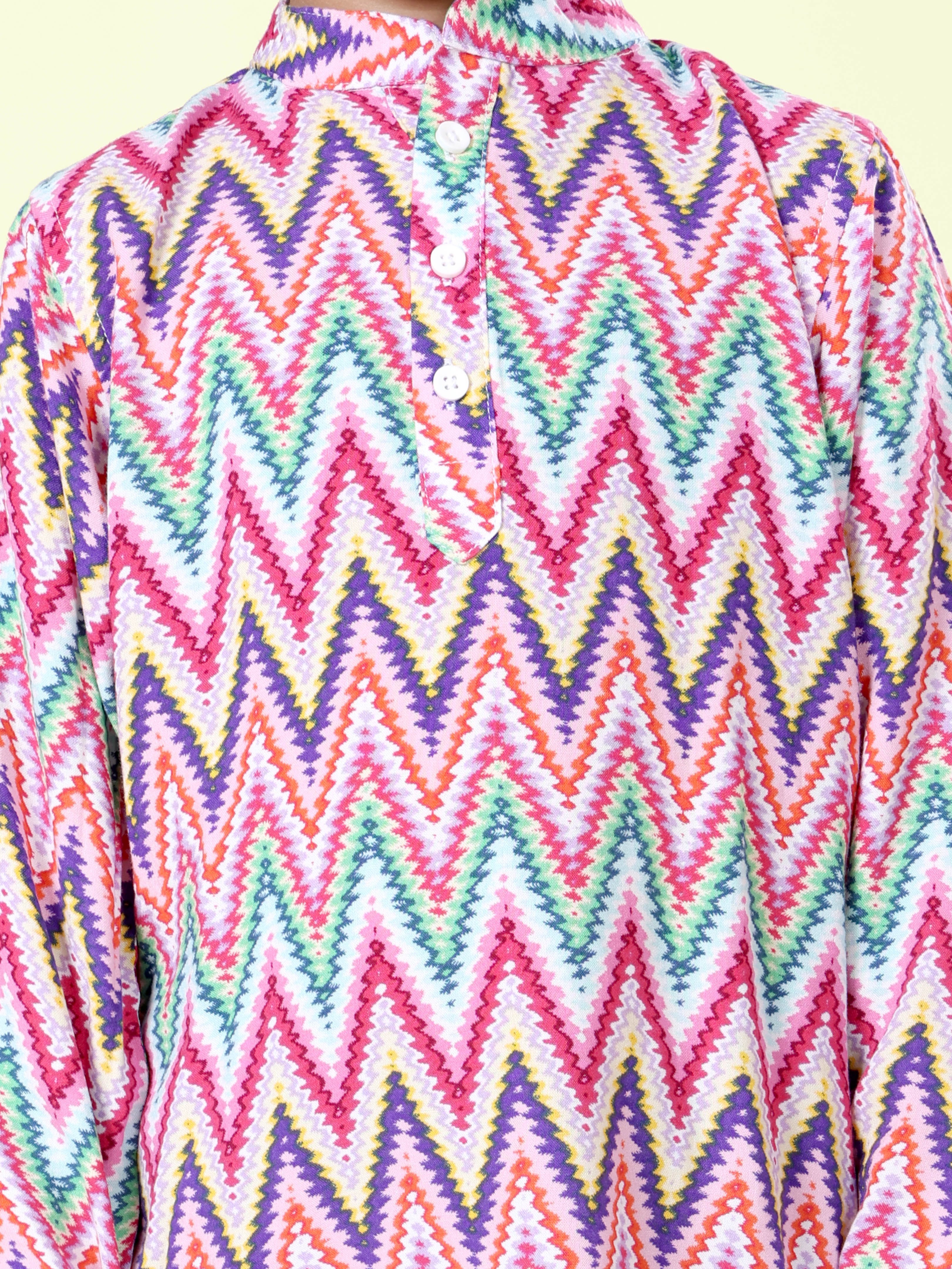 Kiddopanti Boys Ethnic Wear Printed Short Kurta