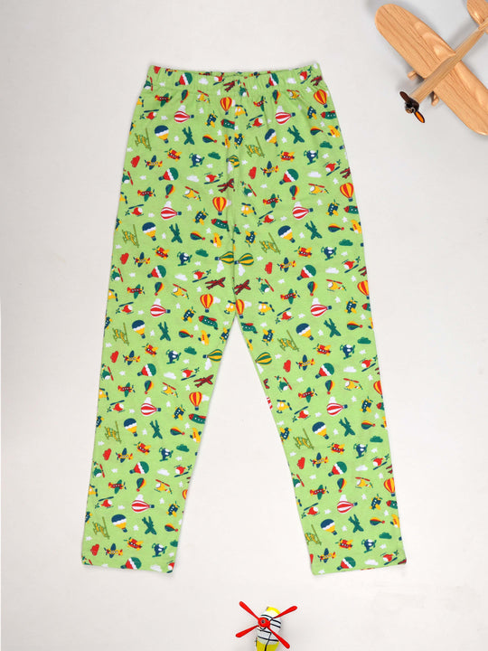 Boys Cotton All-Over Printed Pyjama Pant With Single Pocket