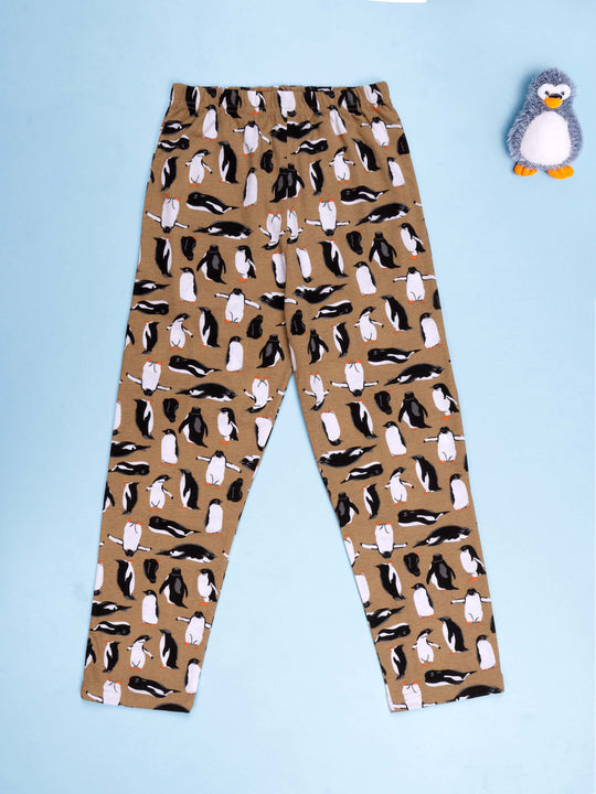 Boys Cotton All-Over Printed Pyjama Pant With Single Pocket