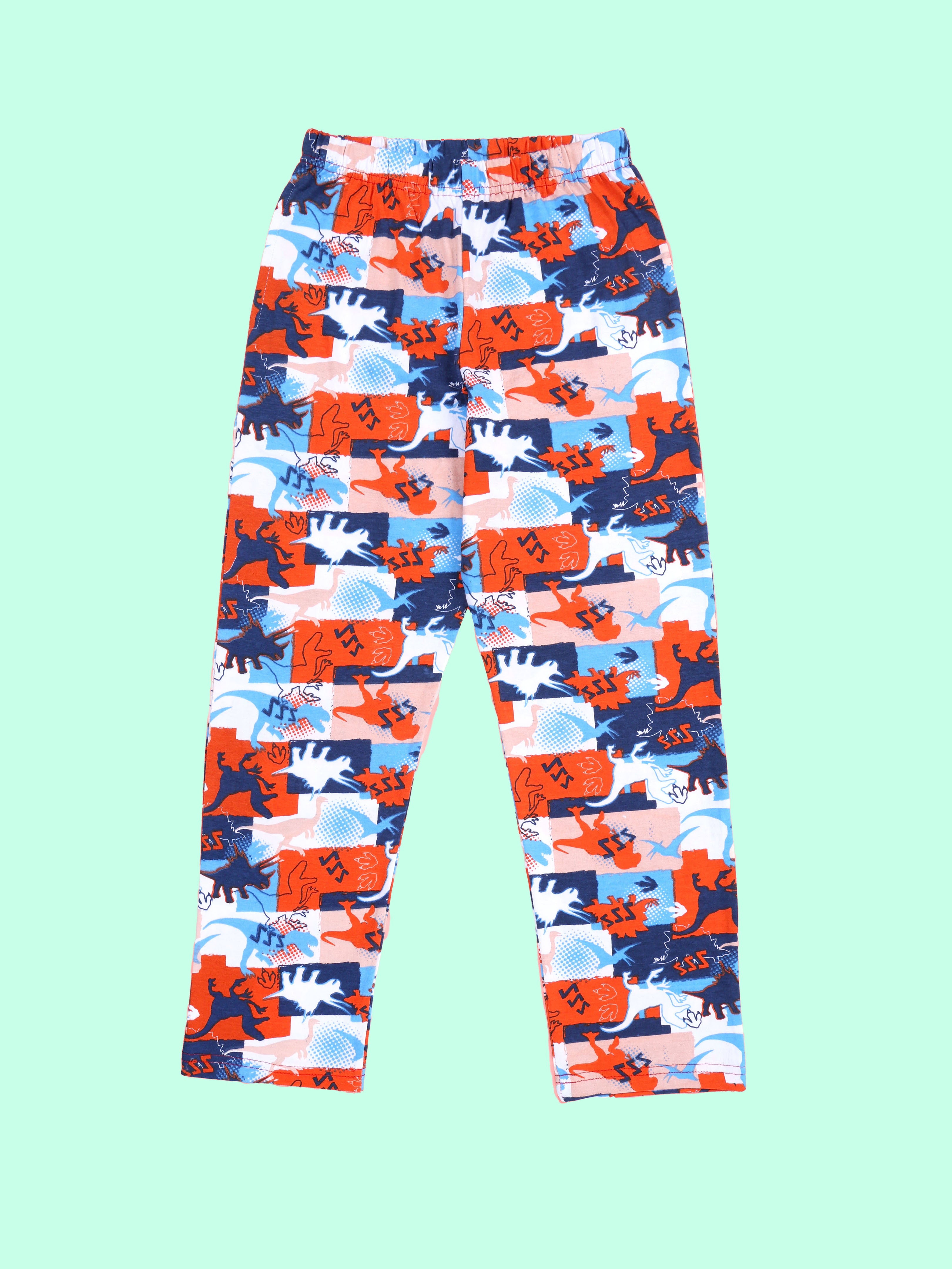 KiddoPanti Boys Cotton All-Over Printed Pyjama Pant With Single Pocket Pack of 2