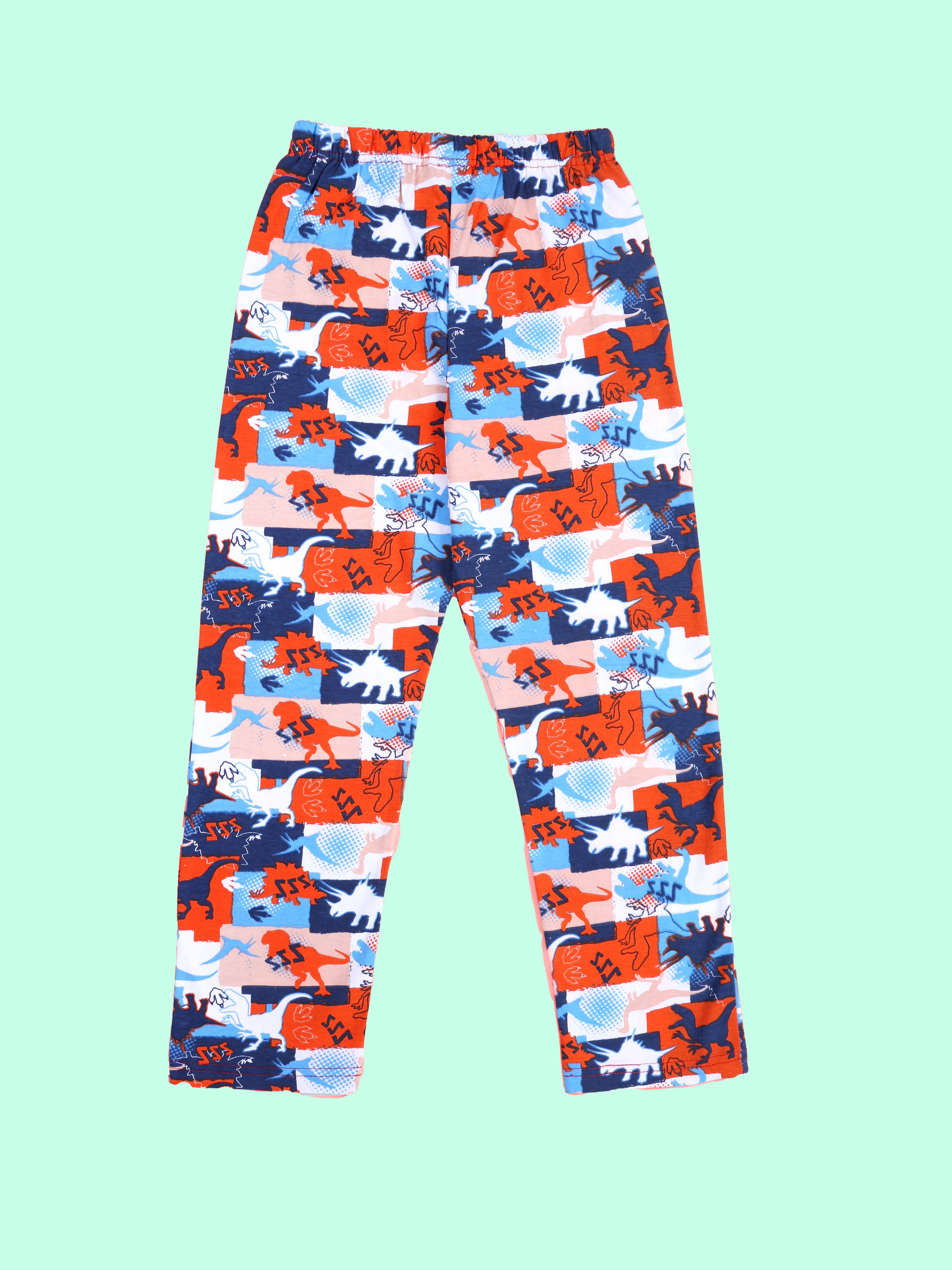 KiddoPanti Boys Cotton All-Over Printed Pyjama Pant With Single Pocket Pack of 2