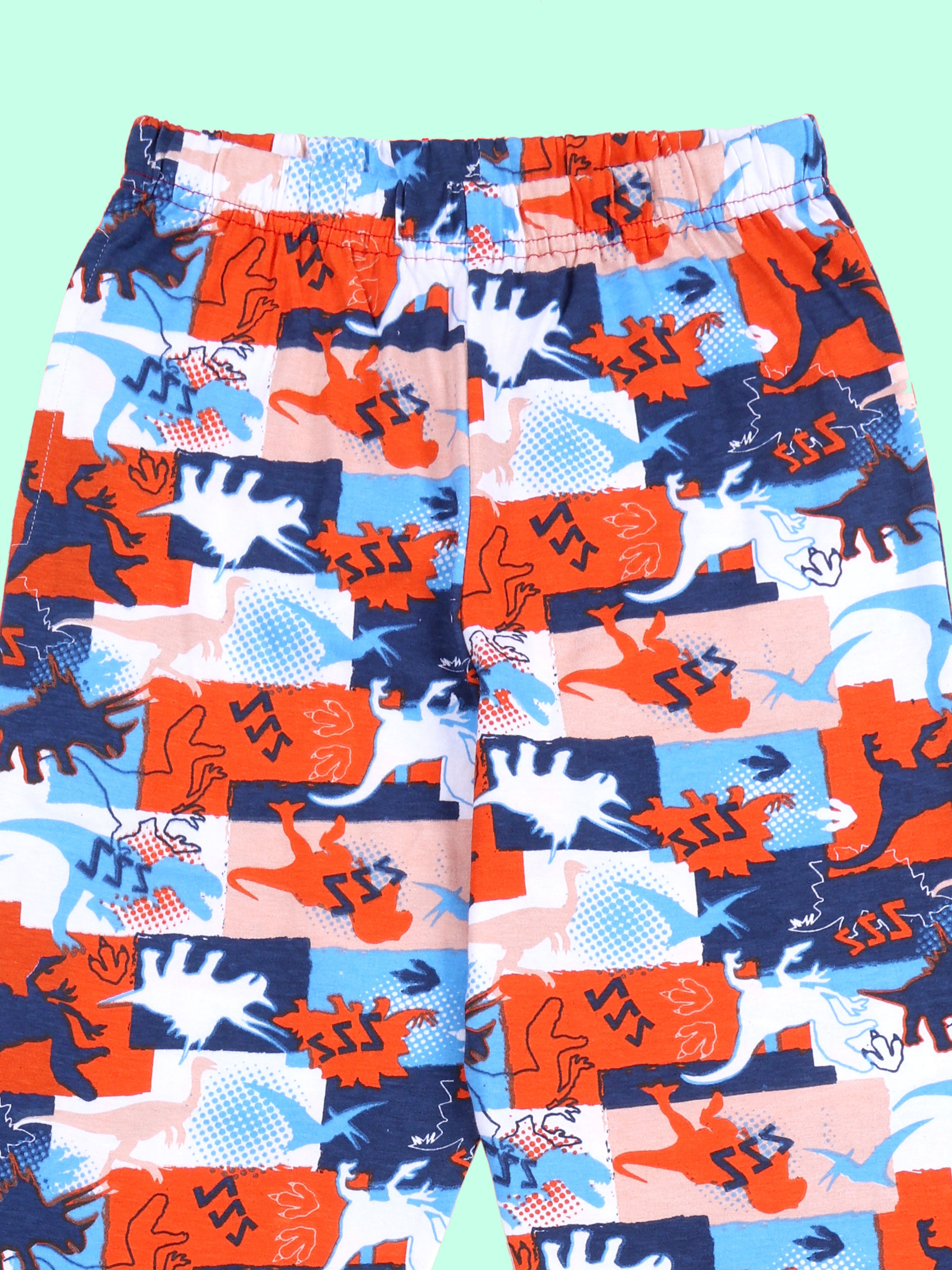 KiddoPanti Boys Cotton All-Over Printed Pyjama Pant With Single Pocket Pack of 2