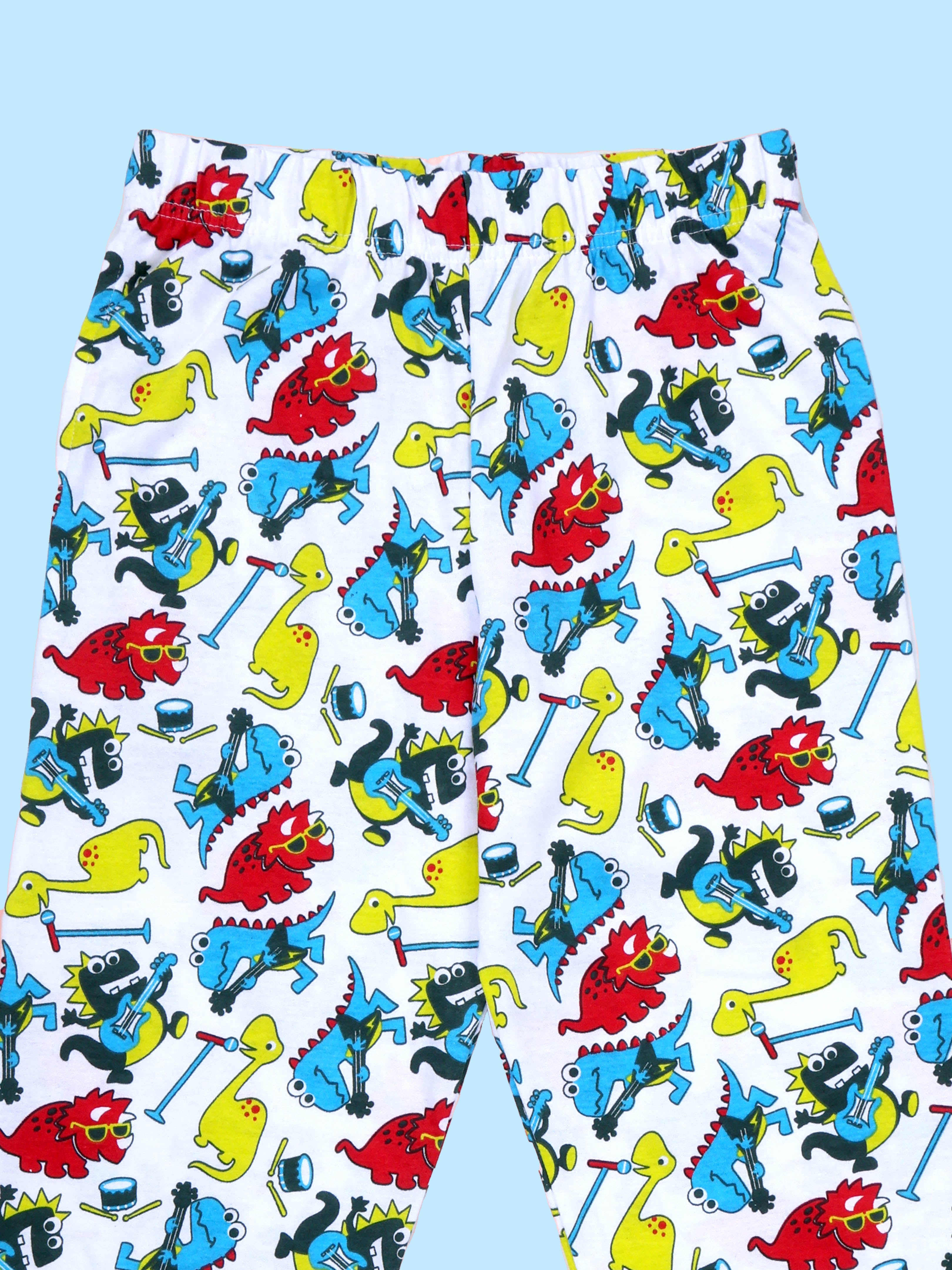 KiddoPanti Boys Cotton All-Over Printed Pyjama Pant With Single Pocket Pack of 2