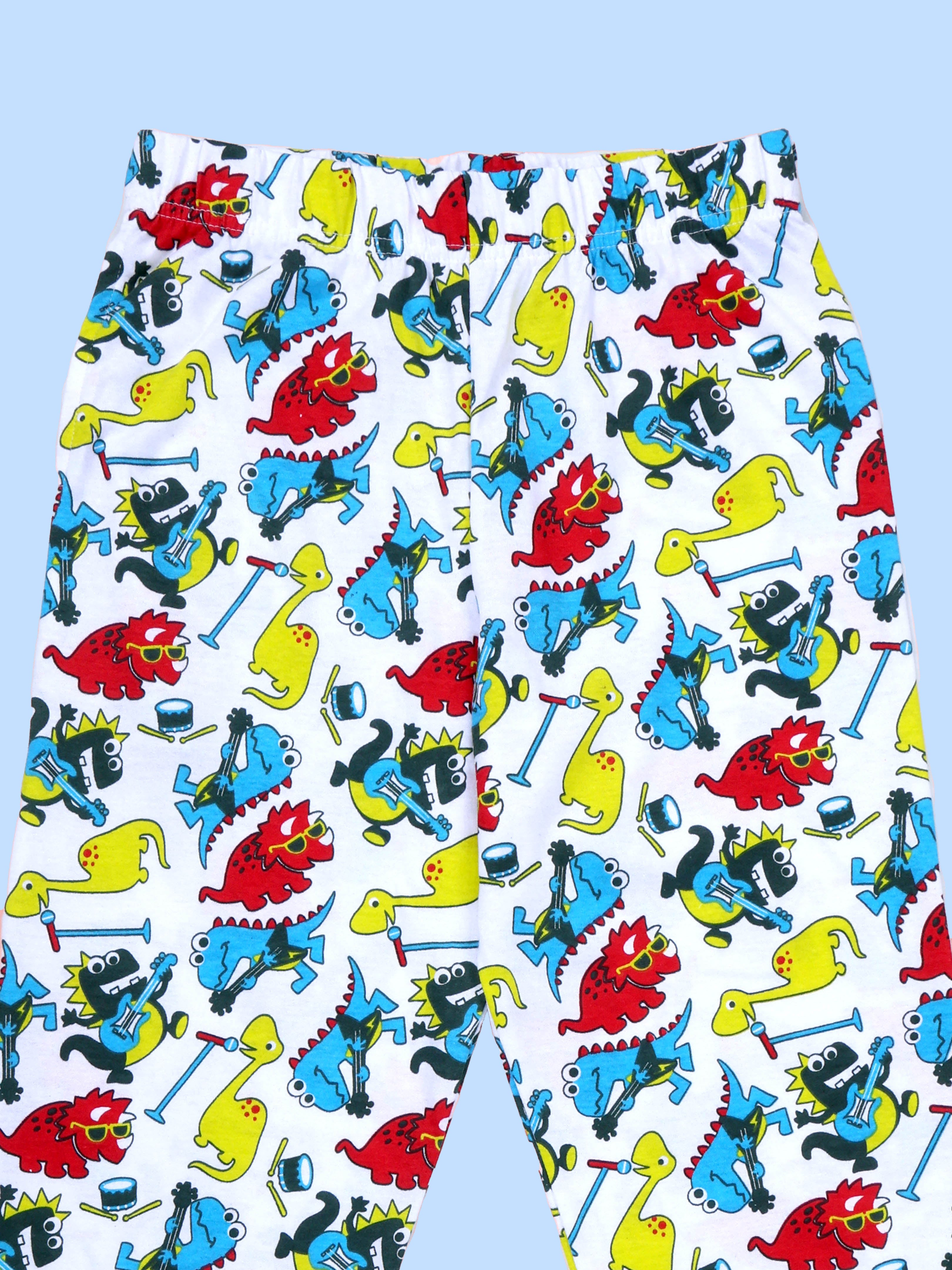 KiddoPanti Boys Cotton All-Over Printed Pyjama Pant With Single Pocket Pack of 2