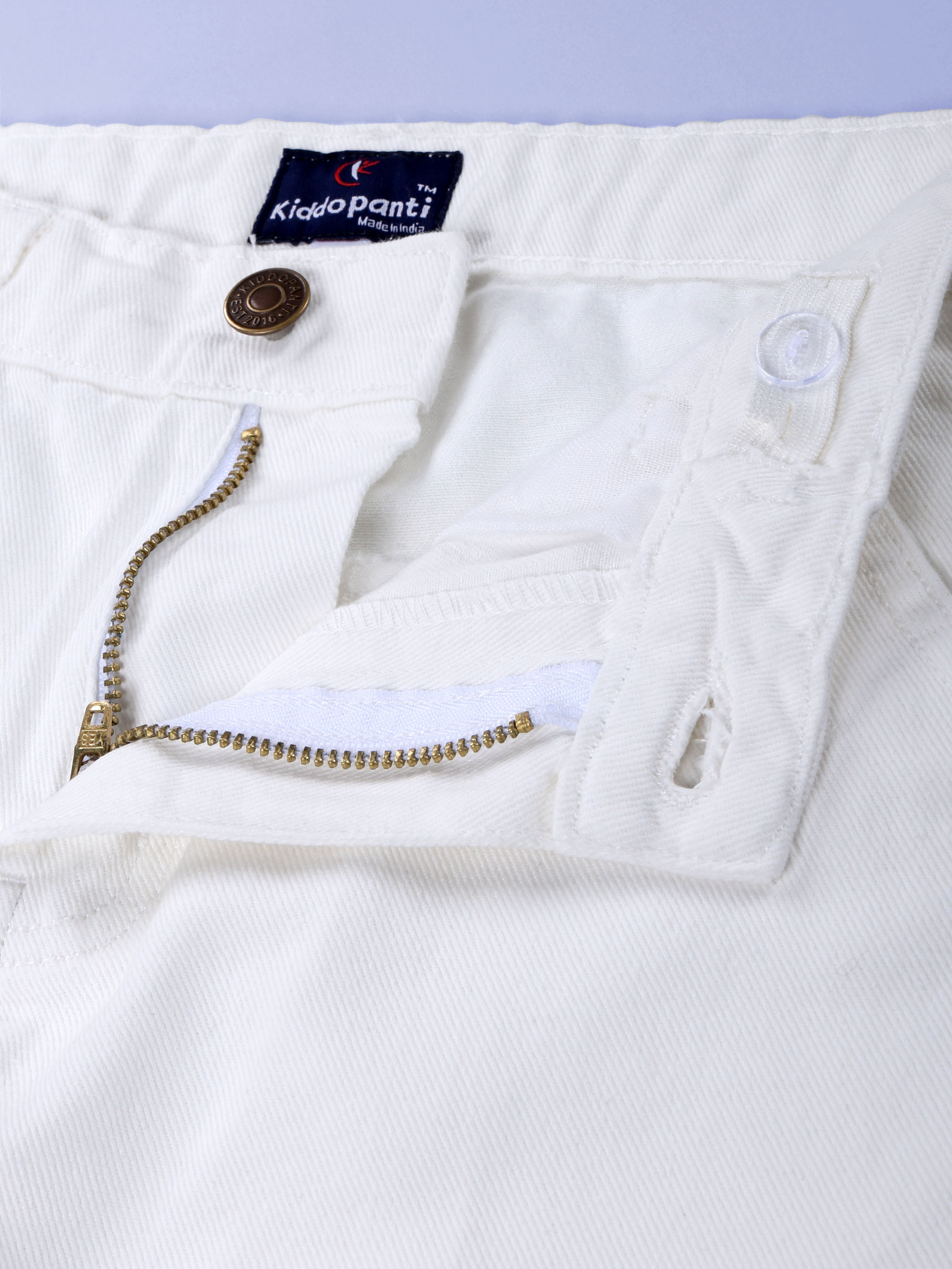 Kiddopanti Boys Printed Polo Tee & Denim Straight Fit Jeans Pant Co Ord Set