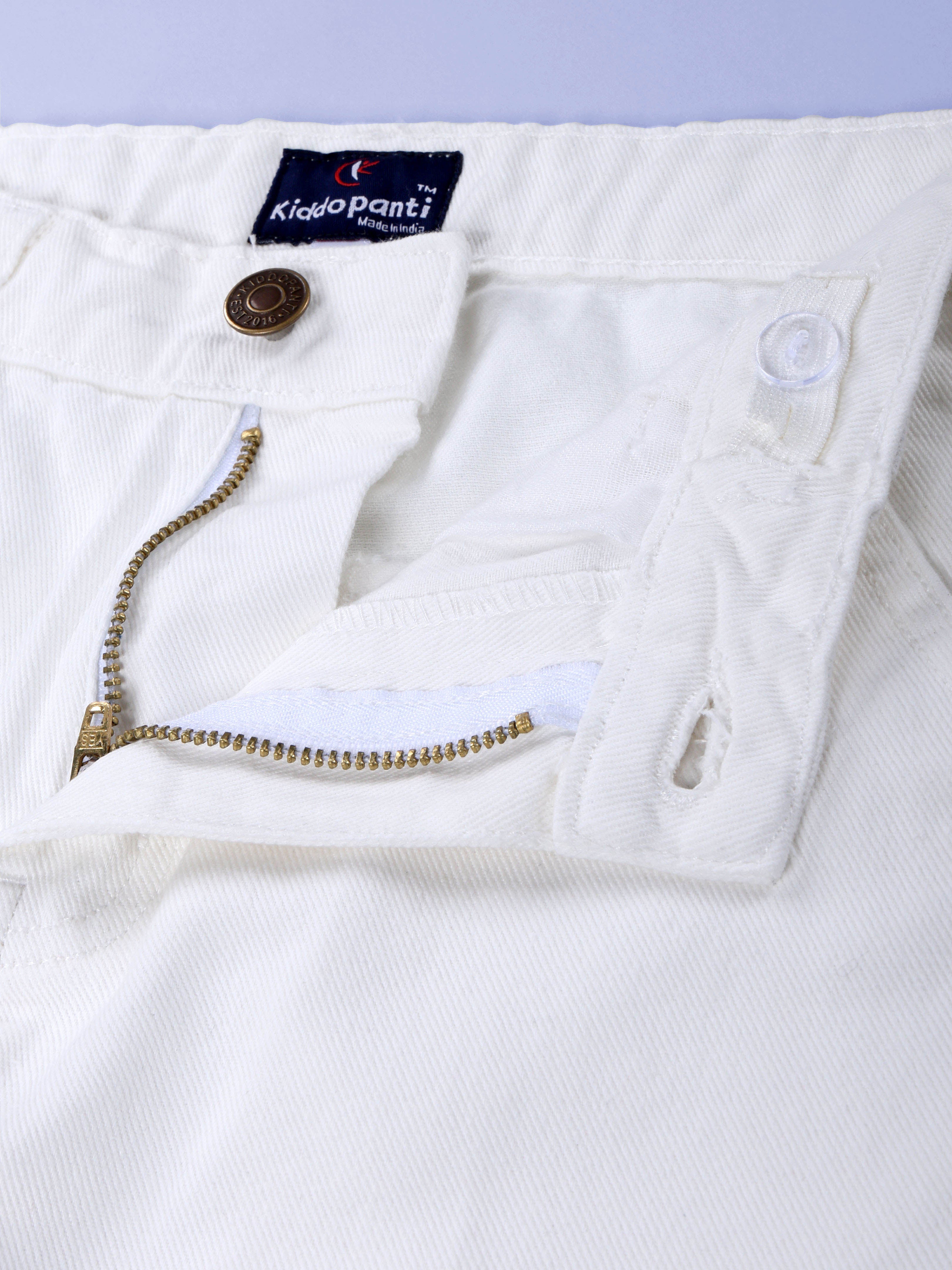 Kiddopanti Boys Printed Polo Tee & Denim Straight Fit Jeans Pant Co Ord Set