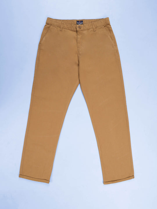 KiddoPanti Boys 100% Cotton Twill Regular Fit Chinos Pant With Adjustable Wasit Elastic