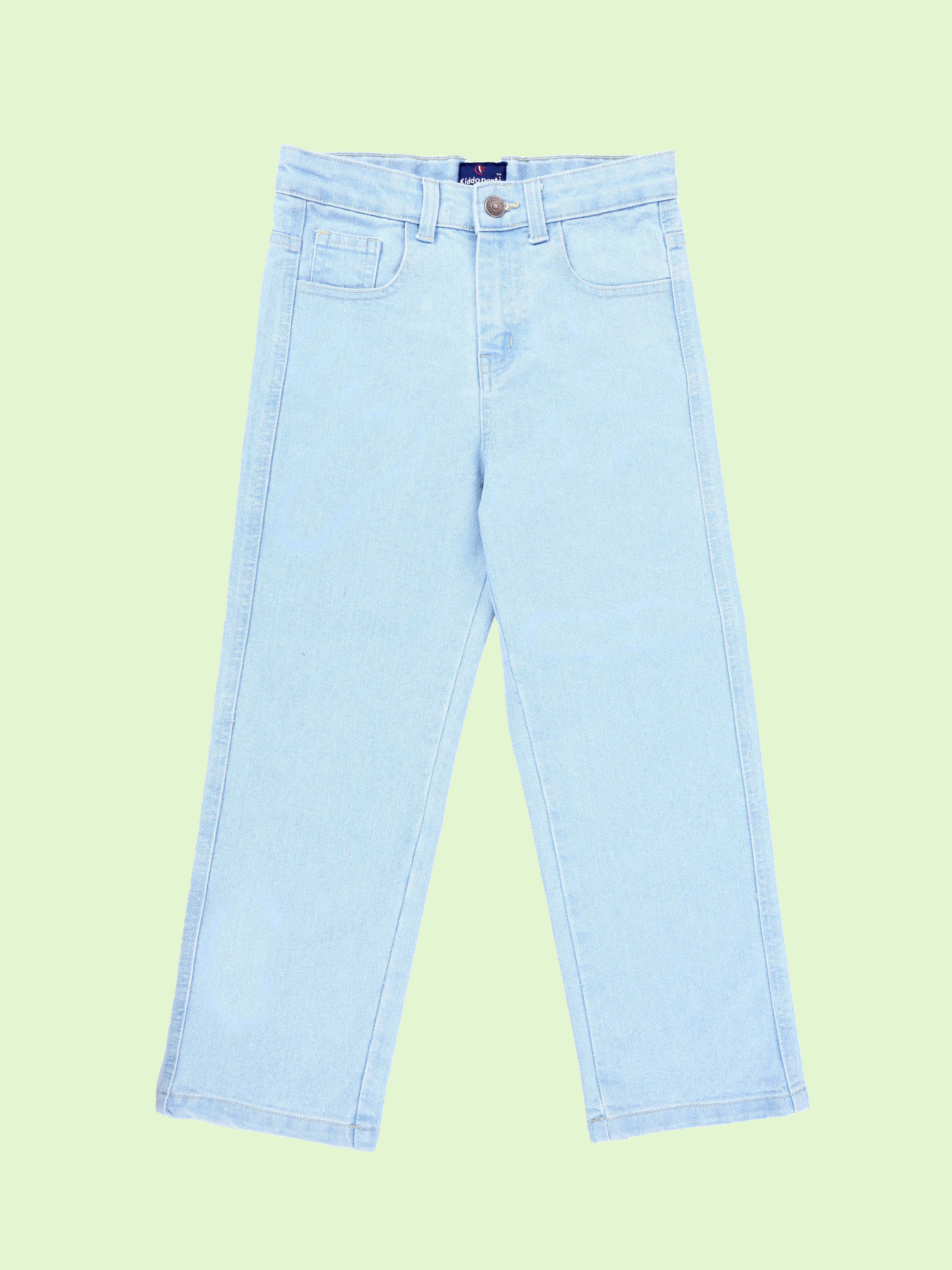 Boys Cotton Woven Half Sleeves Textured With Star Puff Printed Shirt With Denim Woven Straight Fit Jeans Set