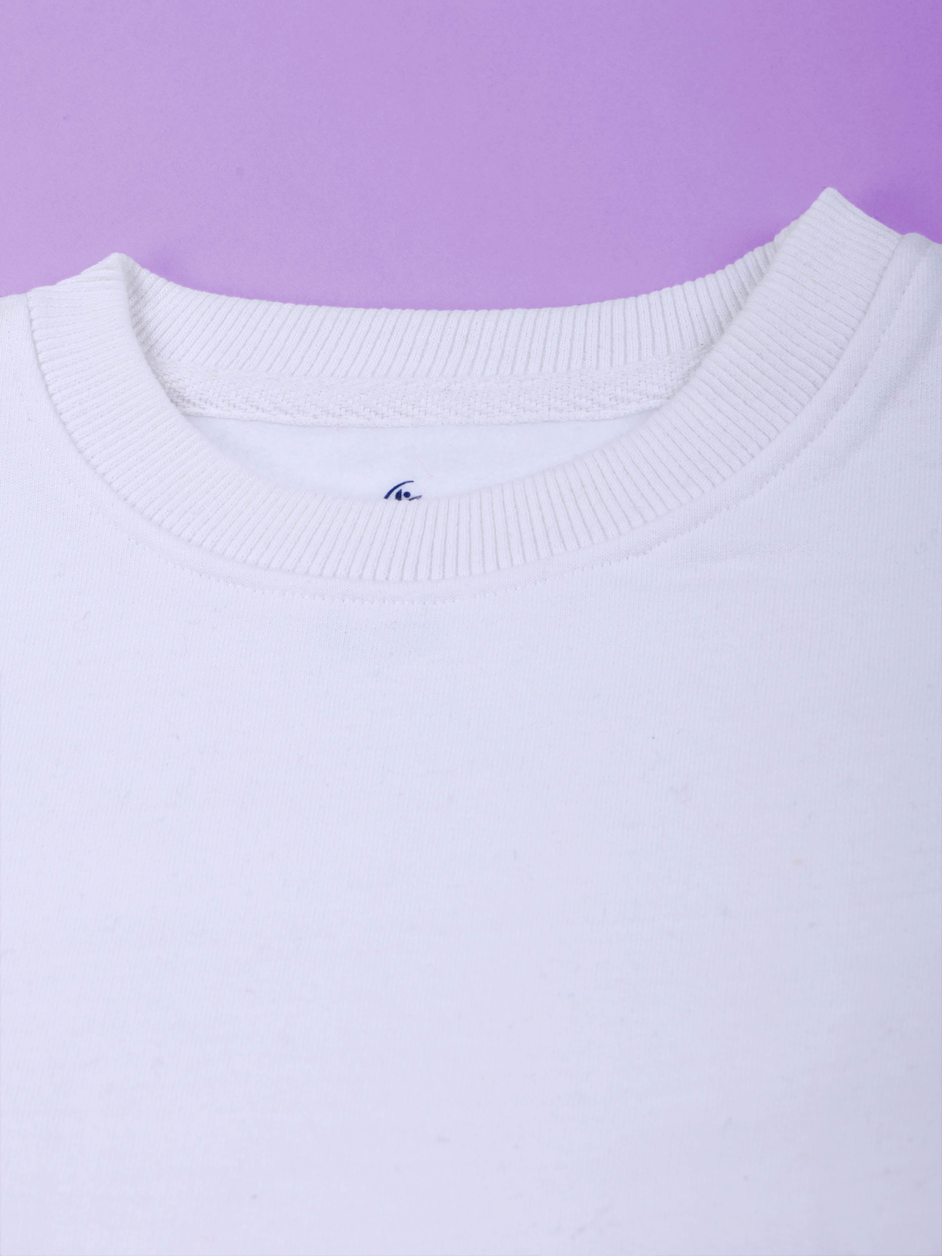 Kiddopanti Boys Solid Fleece Round Neck Sweatshirt