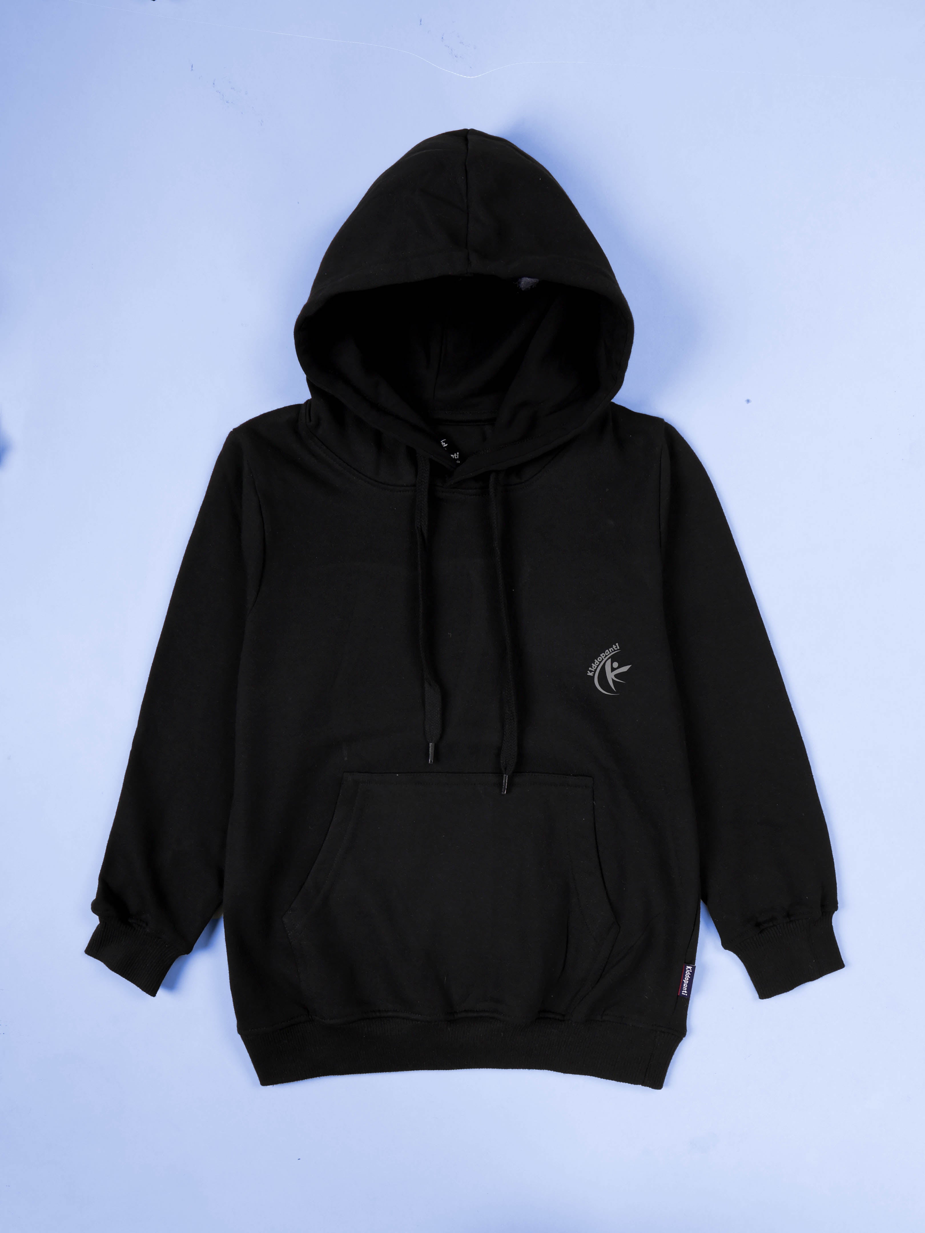 Kiddopanti Unisex Solid Full Sleeve Hooded Sweatshirt Pack of 2