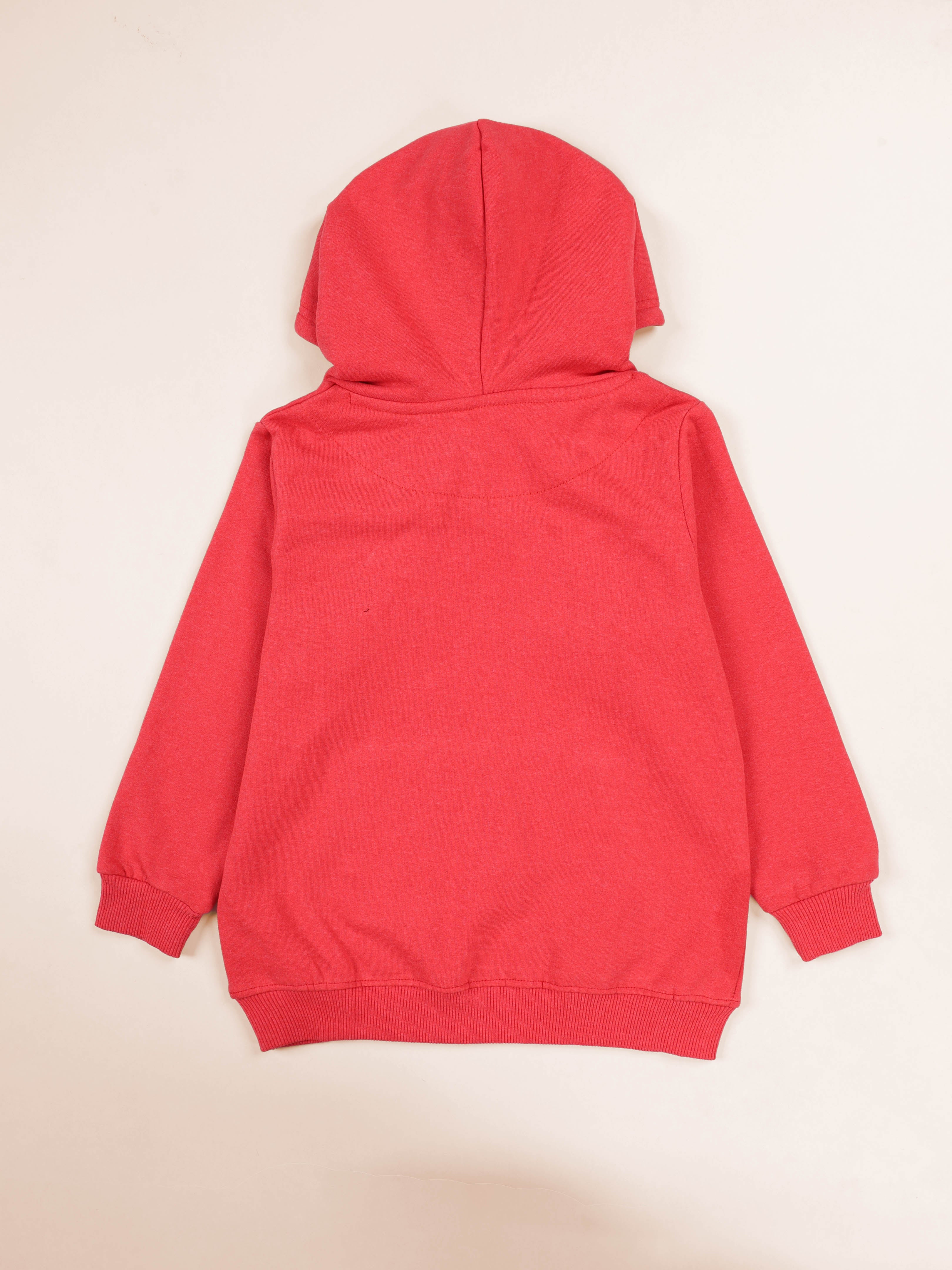 Kiddopanti Unisex Solid Full Sleeve Hooded Sweatshirt Pack of 2