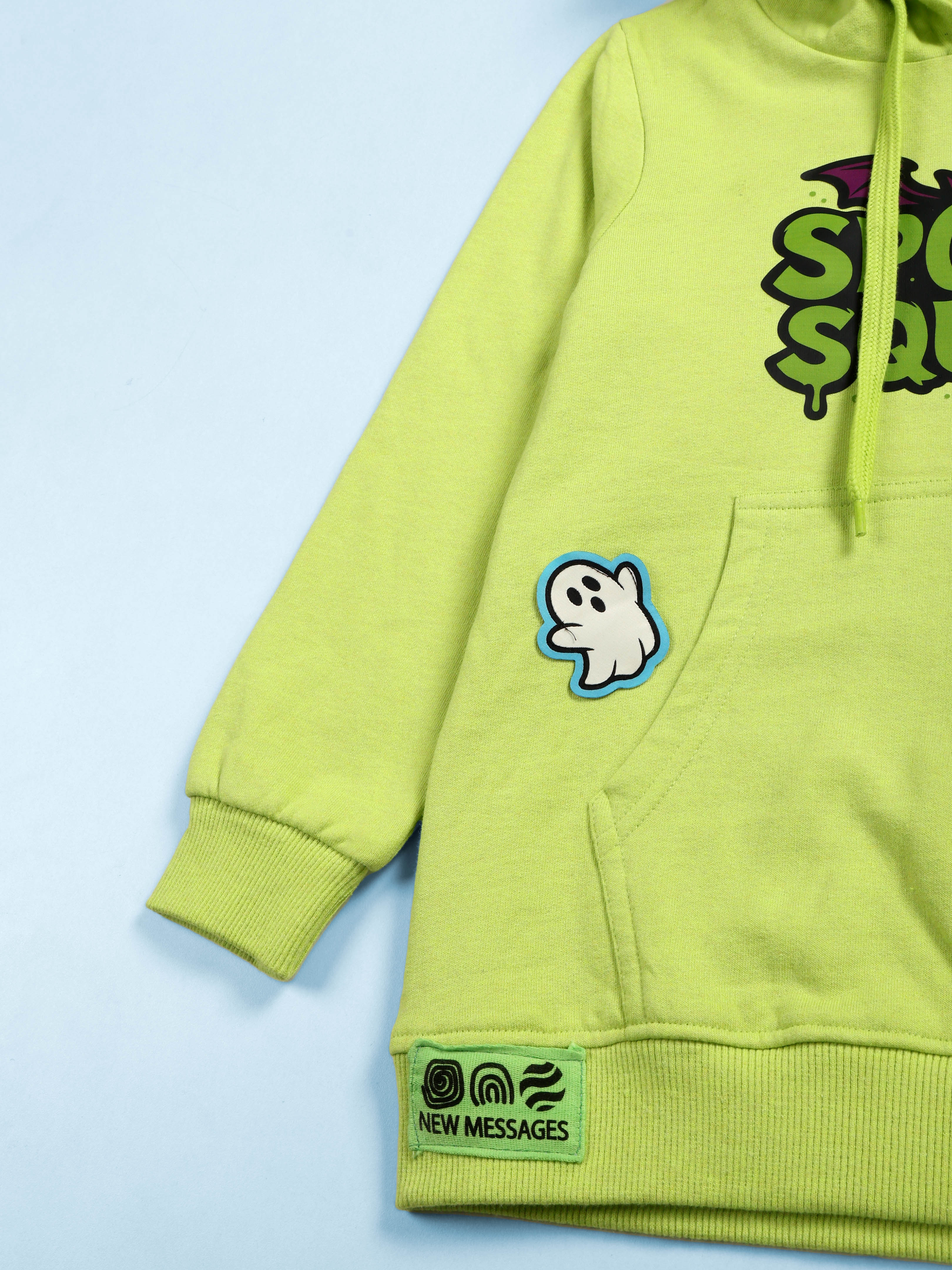 Kiddopanti Boys Printed Fleece Pullover Hoodie Sweatshirt Pack of 2