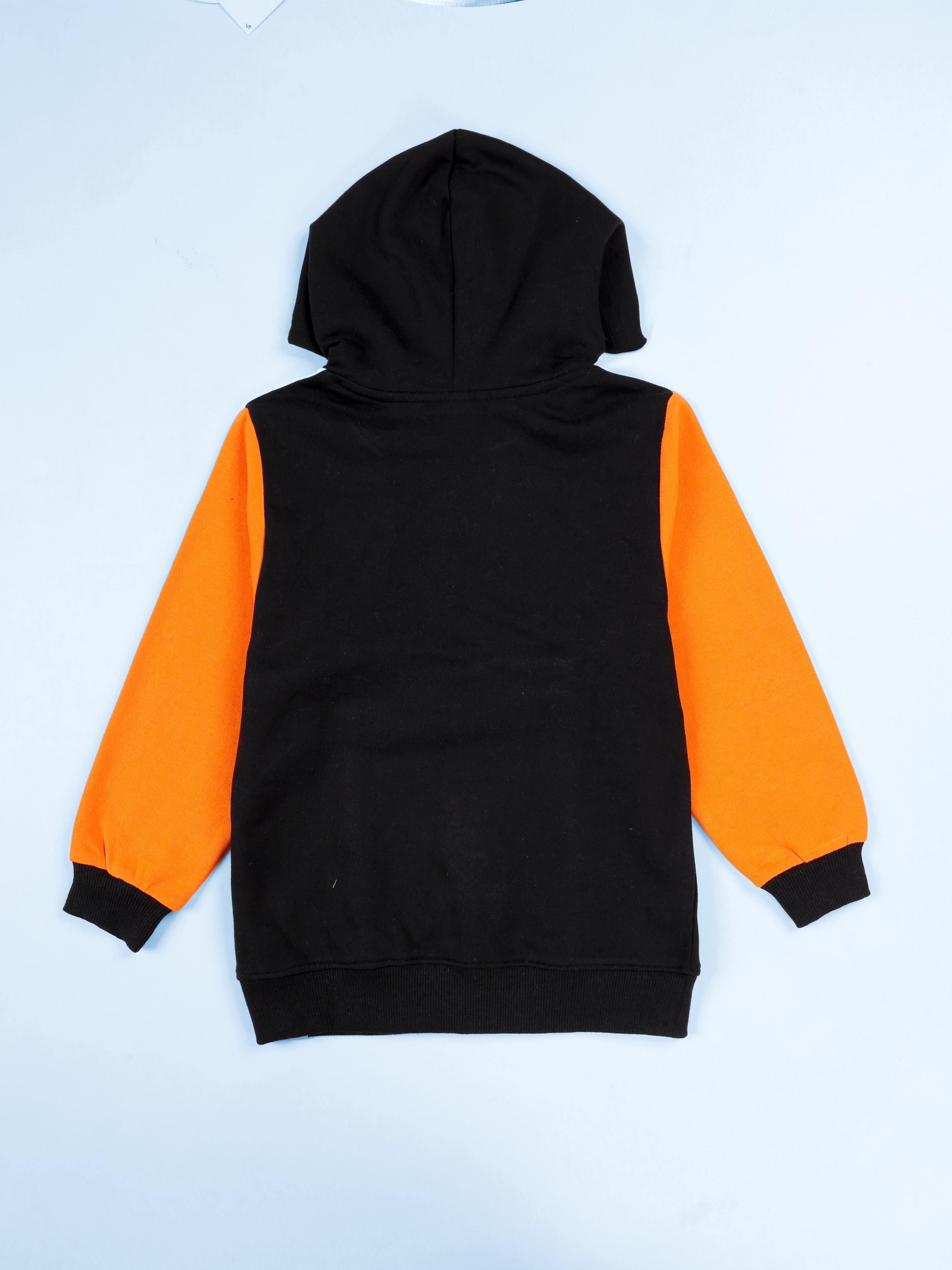 Kiddopanti Boys "Break Limits" Colorblock Hoodie with Cut and Sew with New York City Side Seam Tape Track Pant Set