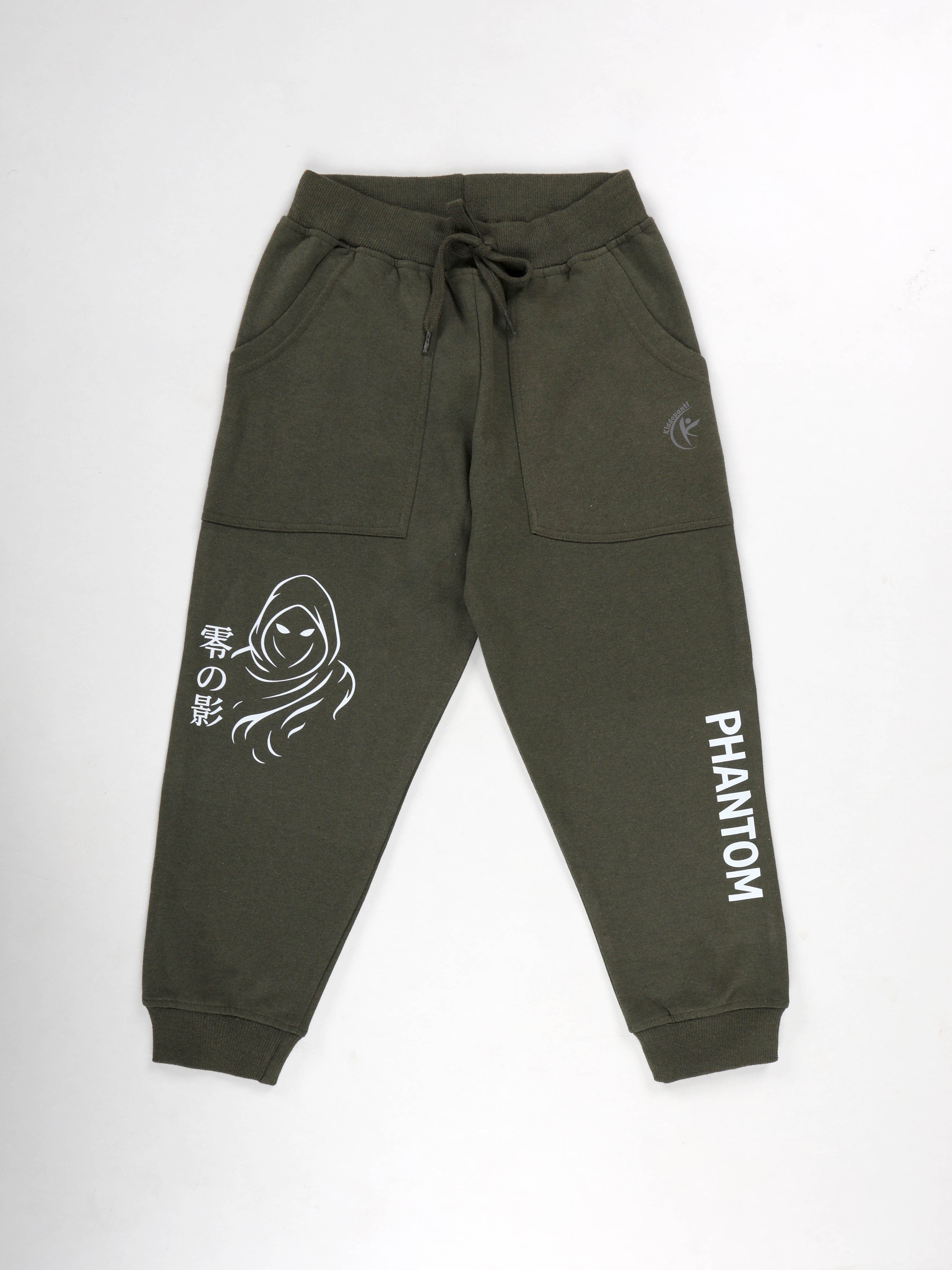 Kiddopanti Boys Fleece Full Sleeves Printed Zip-Up Hoodie Front Open Hooded Sweatshirt & Track Pant Set