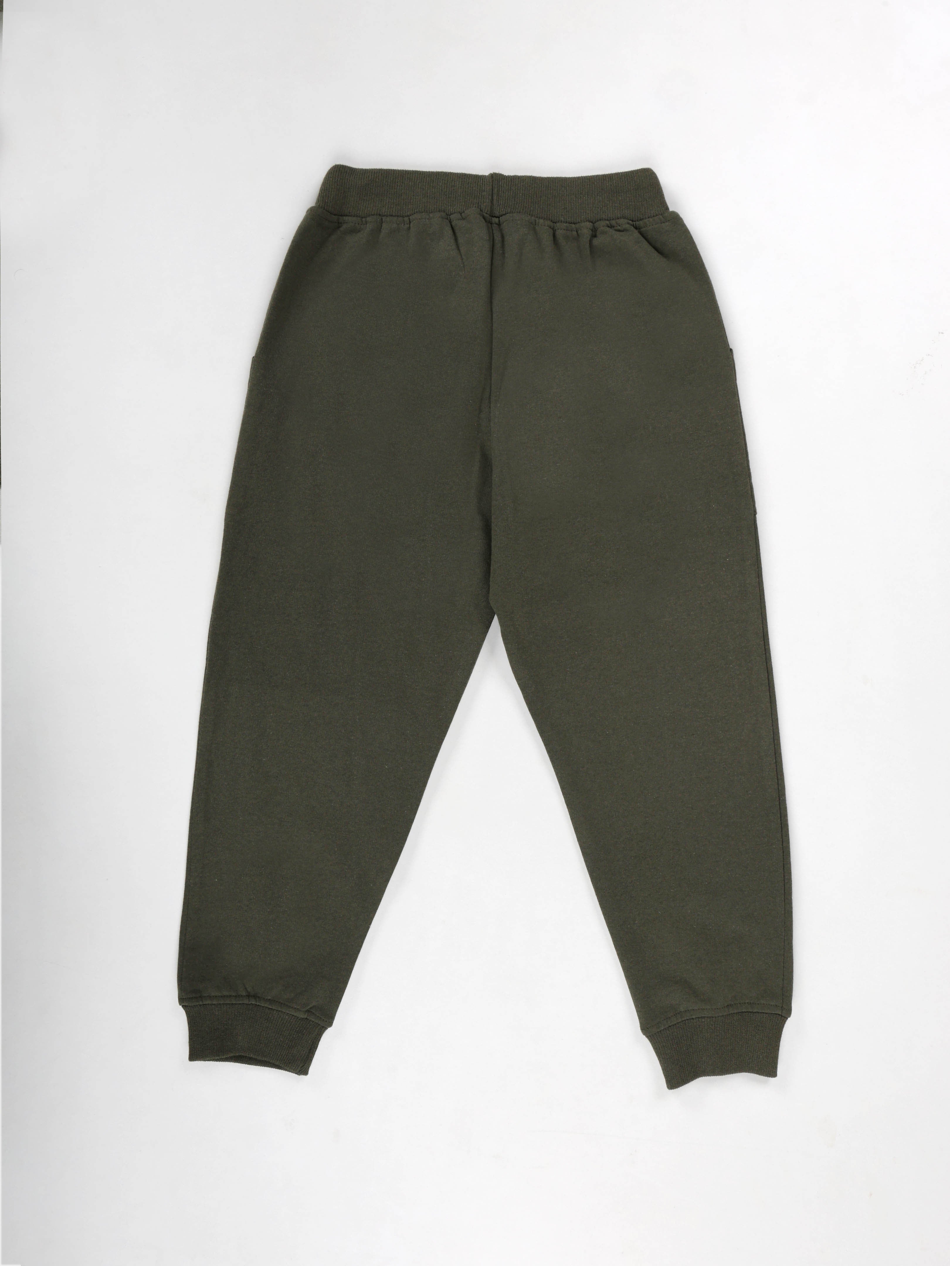 Kiddopanti Boys Fleece Full Sleeves Printed Zip-Up Hoodie Front Open Hooded Sweatshirt & Track Pant Set