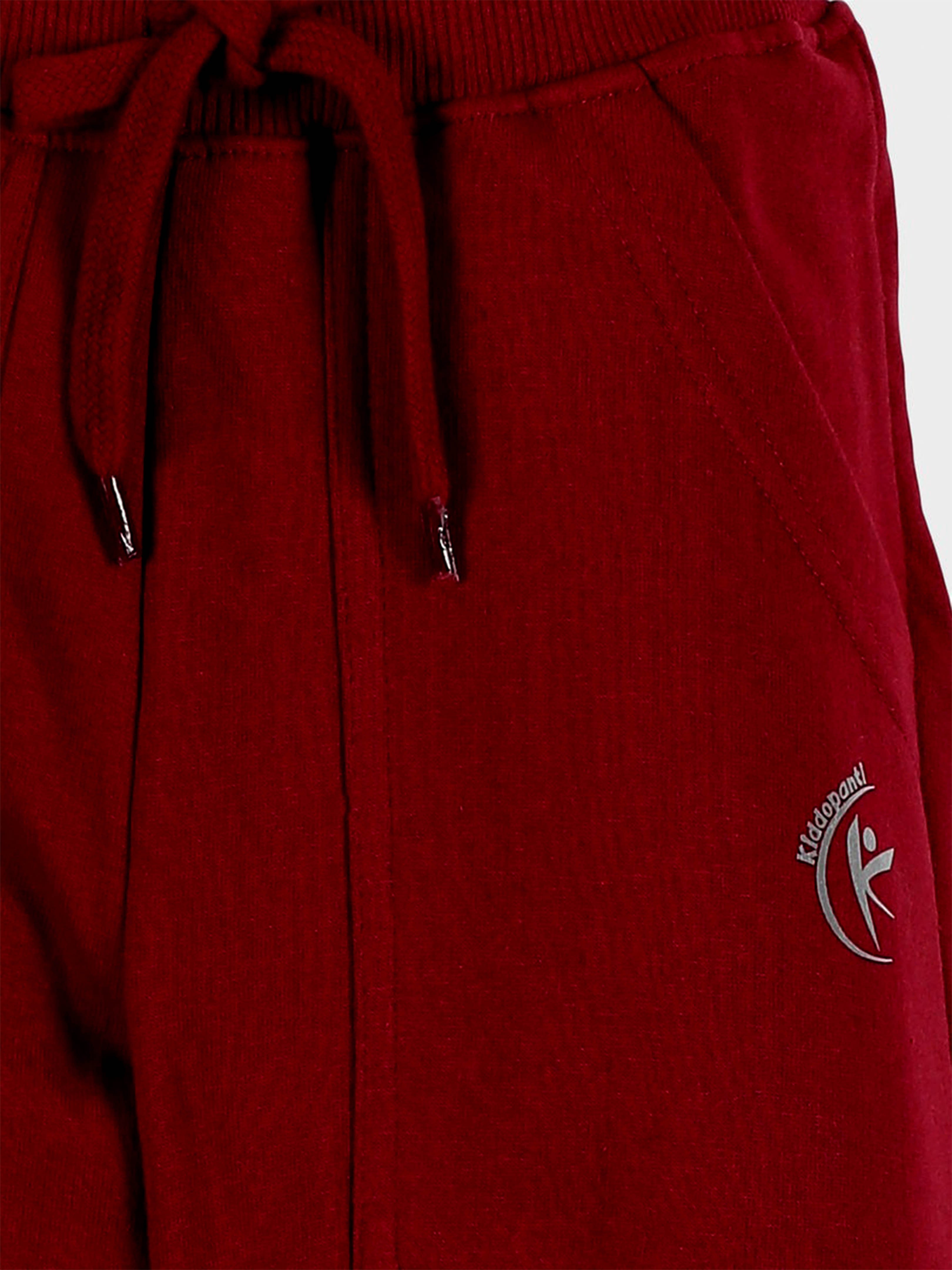 Kiddopanti Boys Fleece Full Sleeves Themed Pullover Hooded Sweatshirt & Track Pant Set