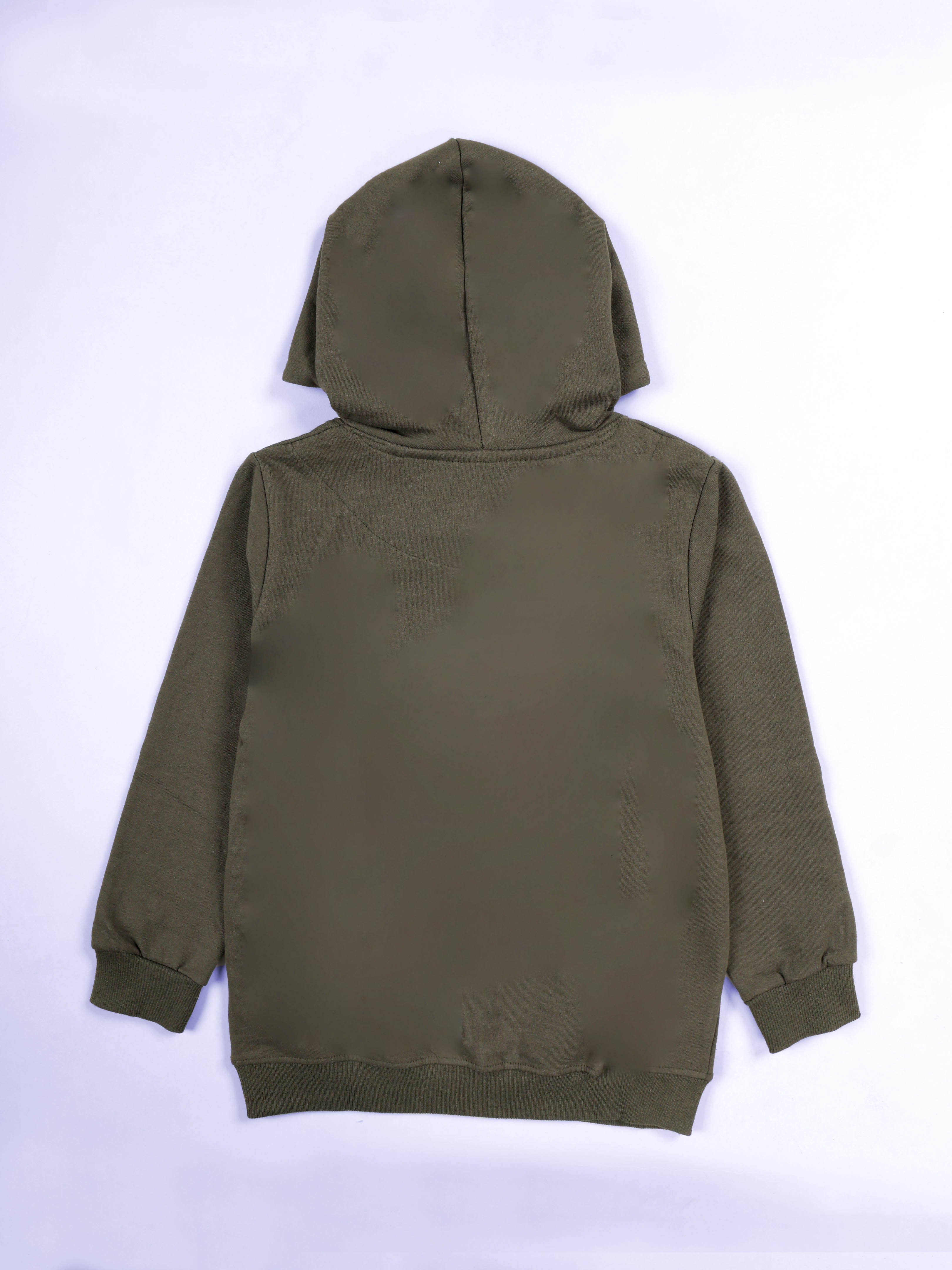 Kiddopanti Boys Fleece Full Sleeves Themed Pullover Hooded Sweatshirt & Track Pant Set