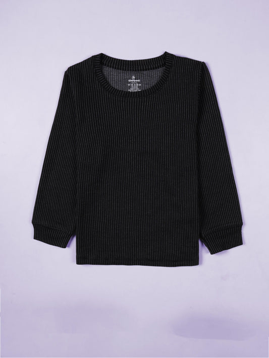 Kiddopanti Unisex Cotton Knit Full Sleeves Tee And Pant Thermal Sets