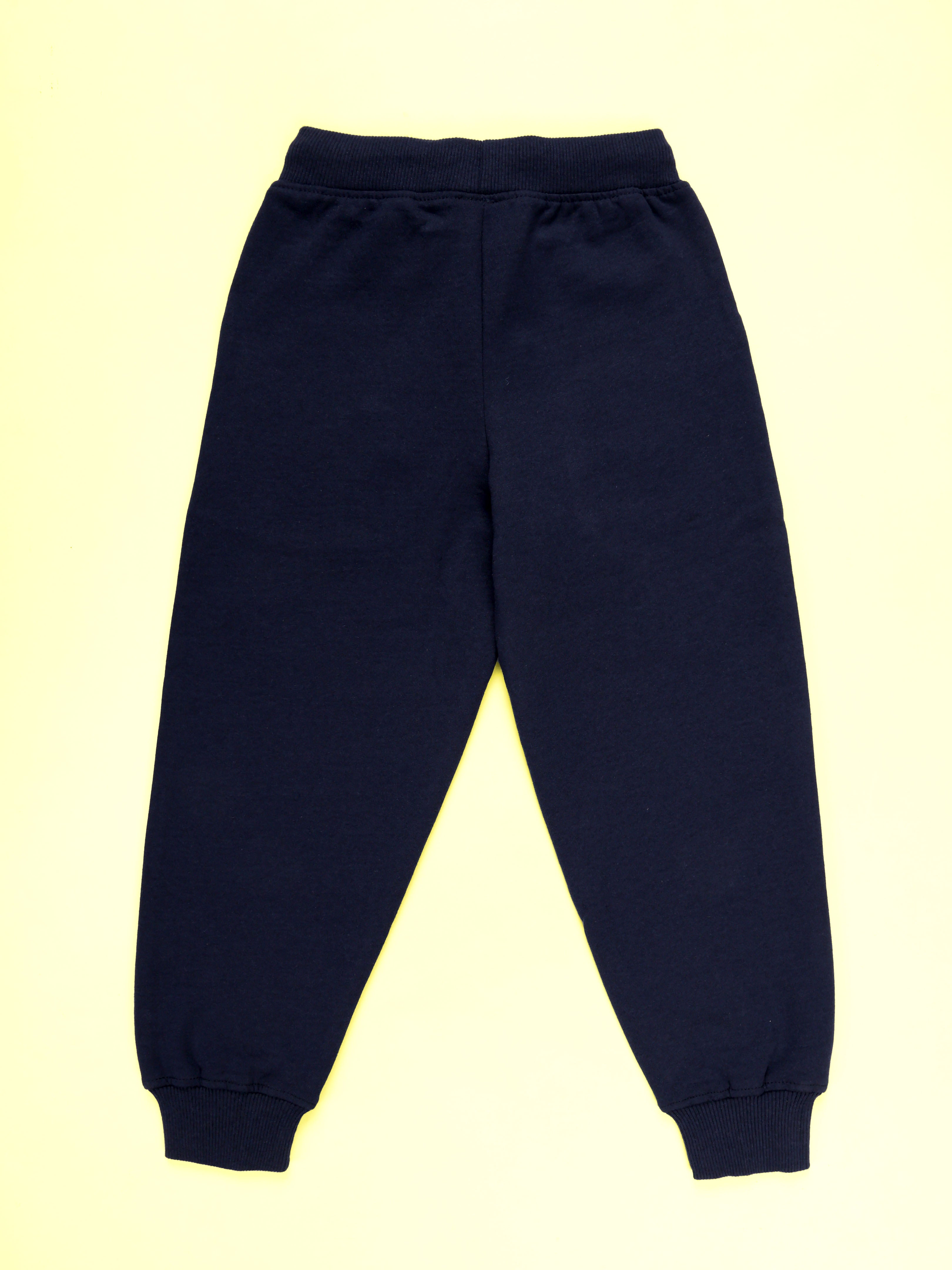 Kiddopanti Boys Fleece Graphic Printed Joggers Track Pants with Santa & Reindeer Patches