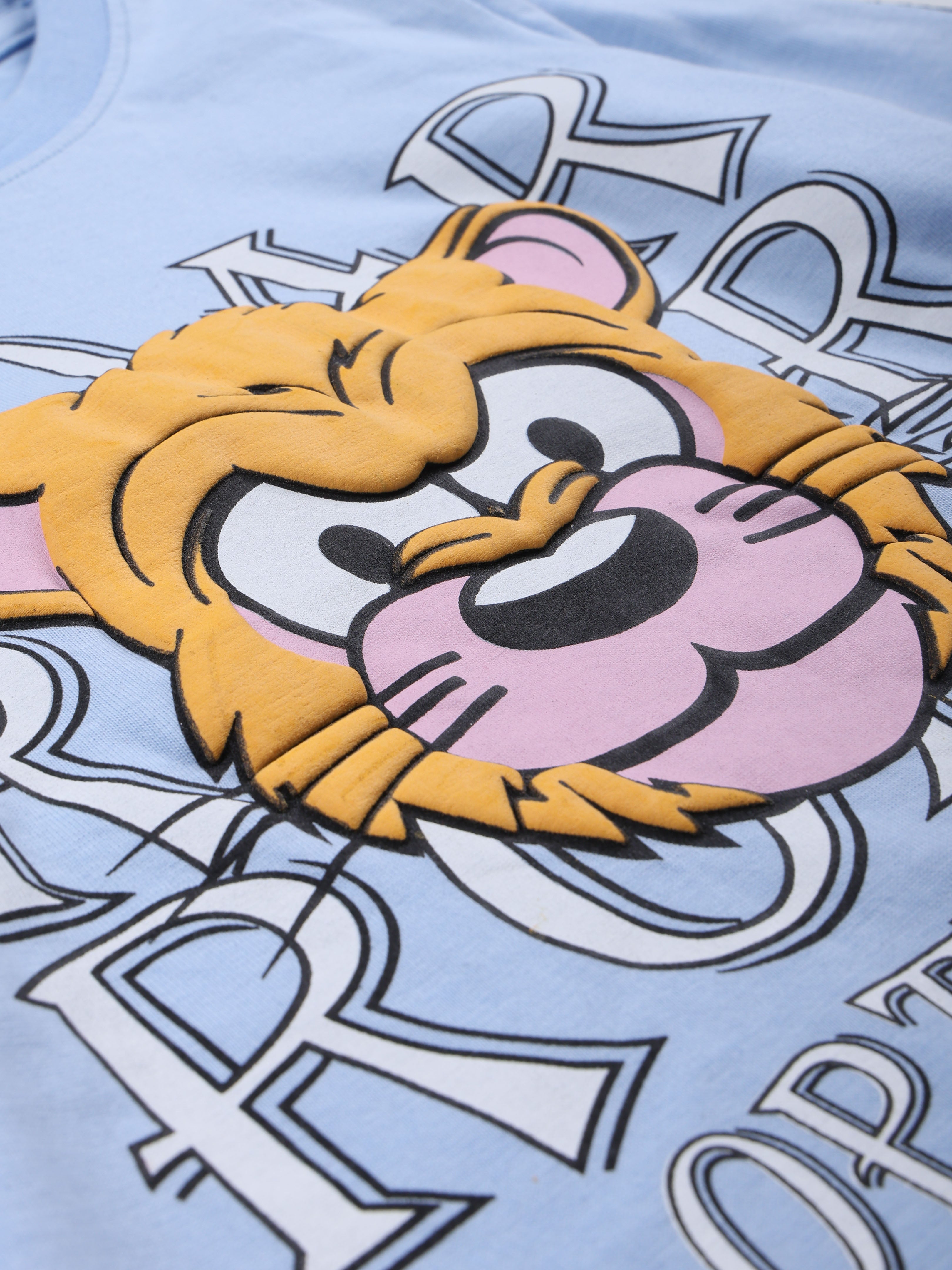 Kiddopanti Boys Tiger Roar Printed Full Sleeve Round Neck Tee & Knit Cargo Jogger Pants Coorde Set