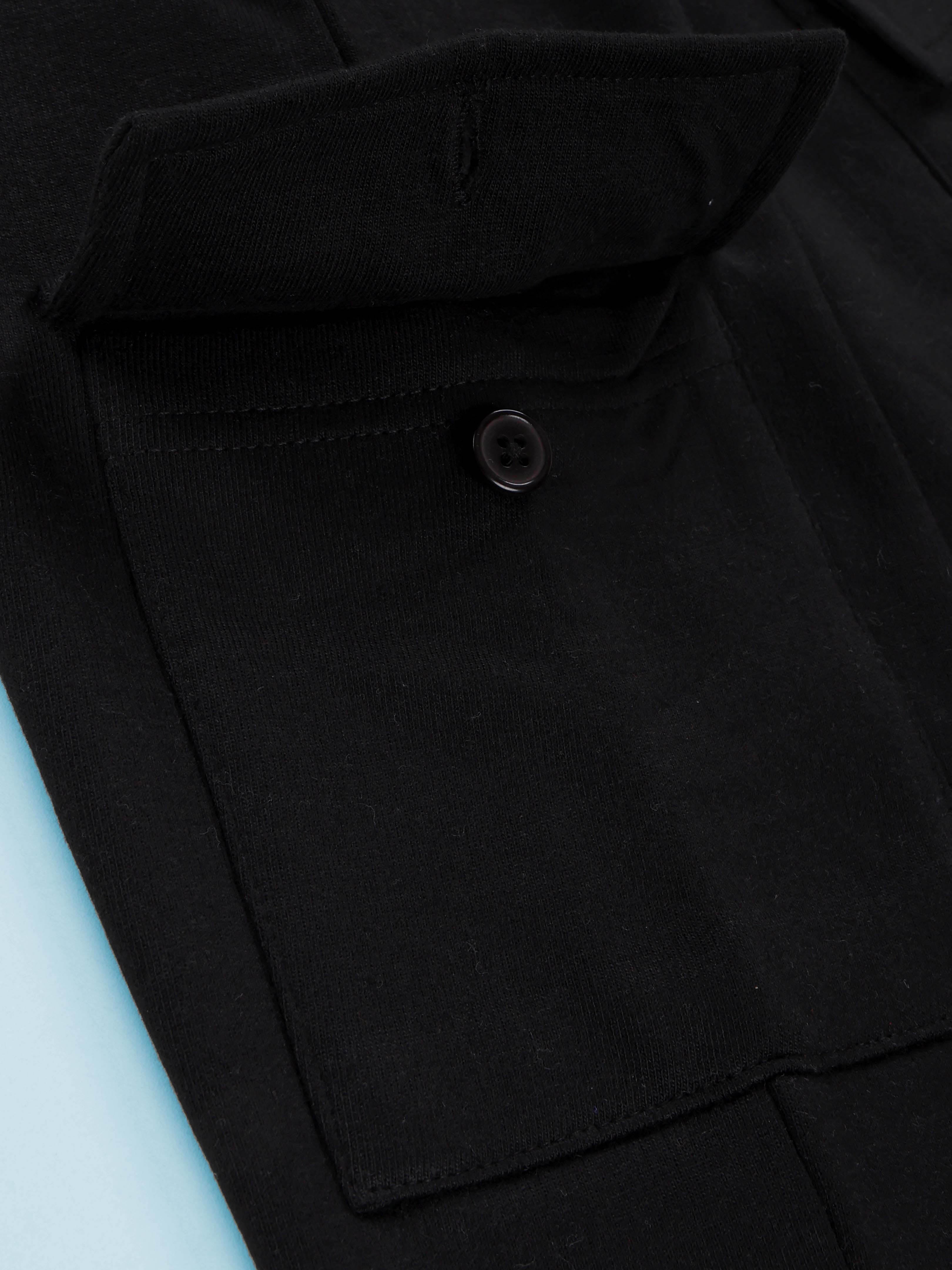 Kiddopanti Boys Tiger Roar Printed Full Sleeve Round Neck Tee & Knit Cargo Jogger Pants Coorde Set