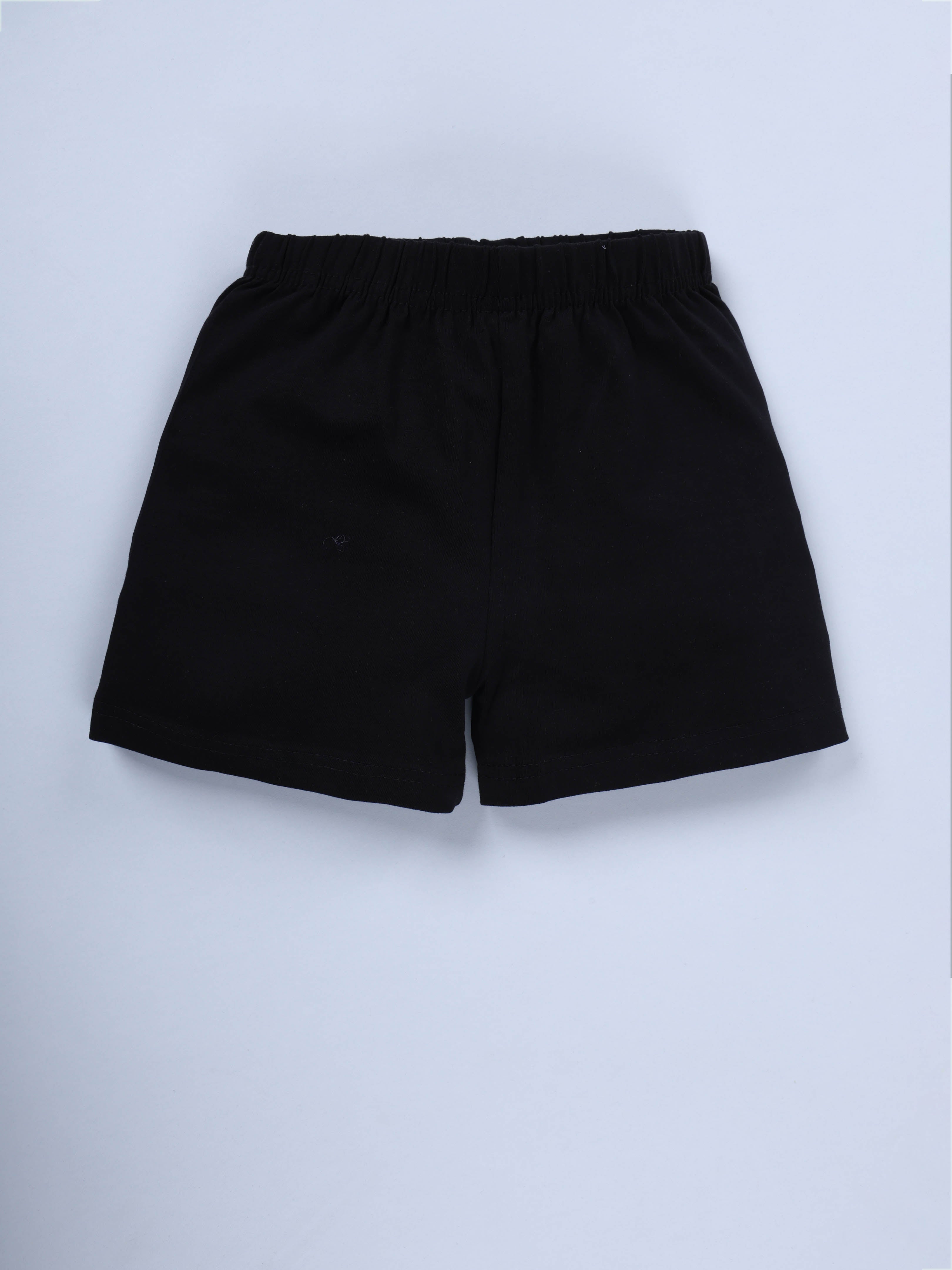 KiddoPanti Girls Cotton Thigh Length Cycling Shorts Pack of 3