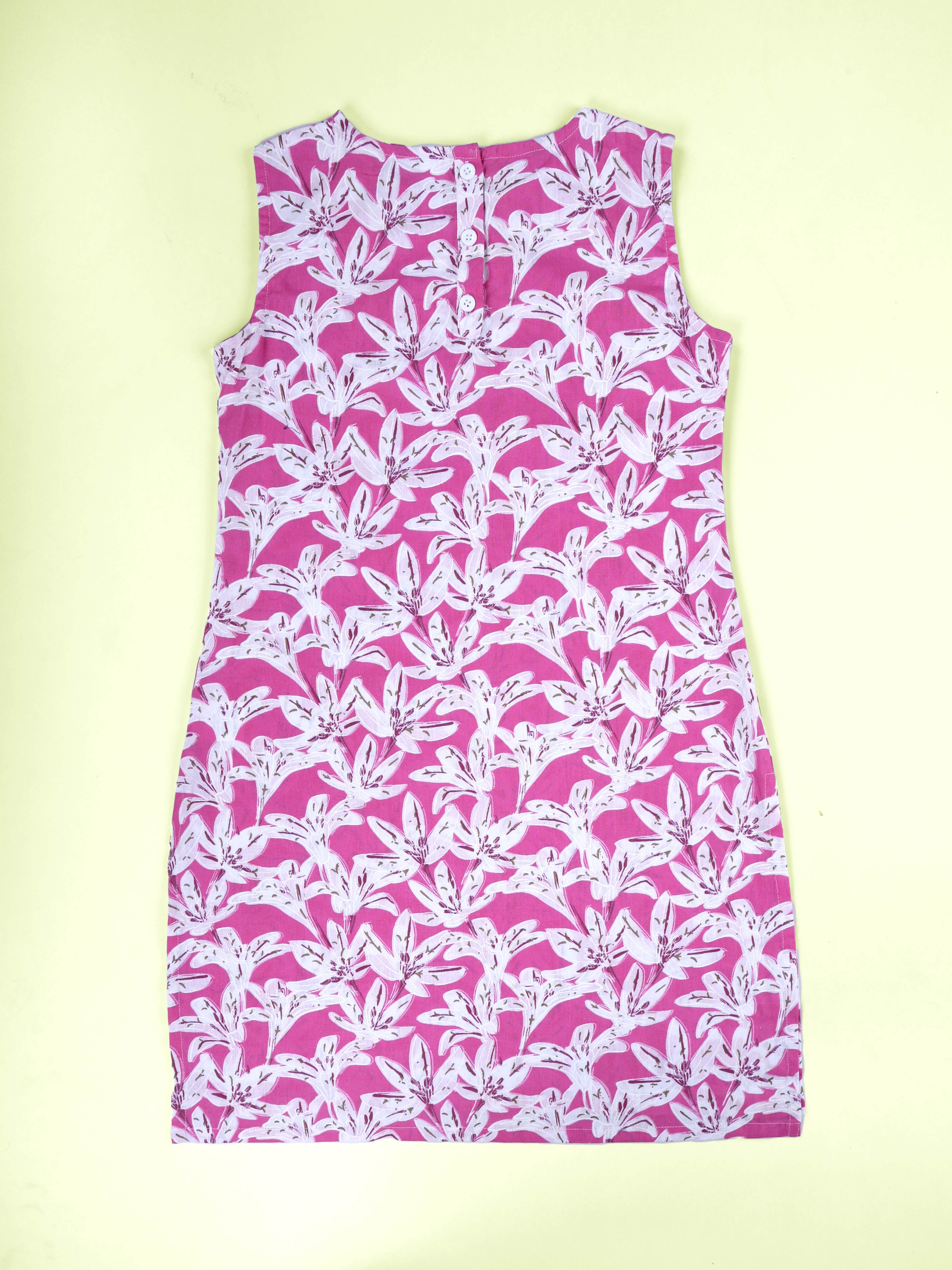 KiddoPanti Girls Cotton Woven Sleeveless Floral Printed Kurta with Matching Koti & Cotton Knit Solid Legging Set