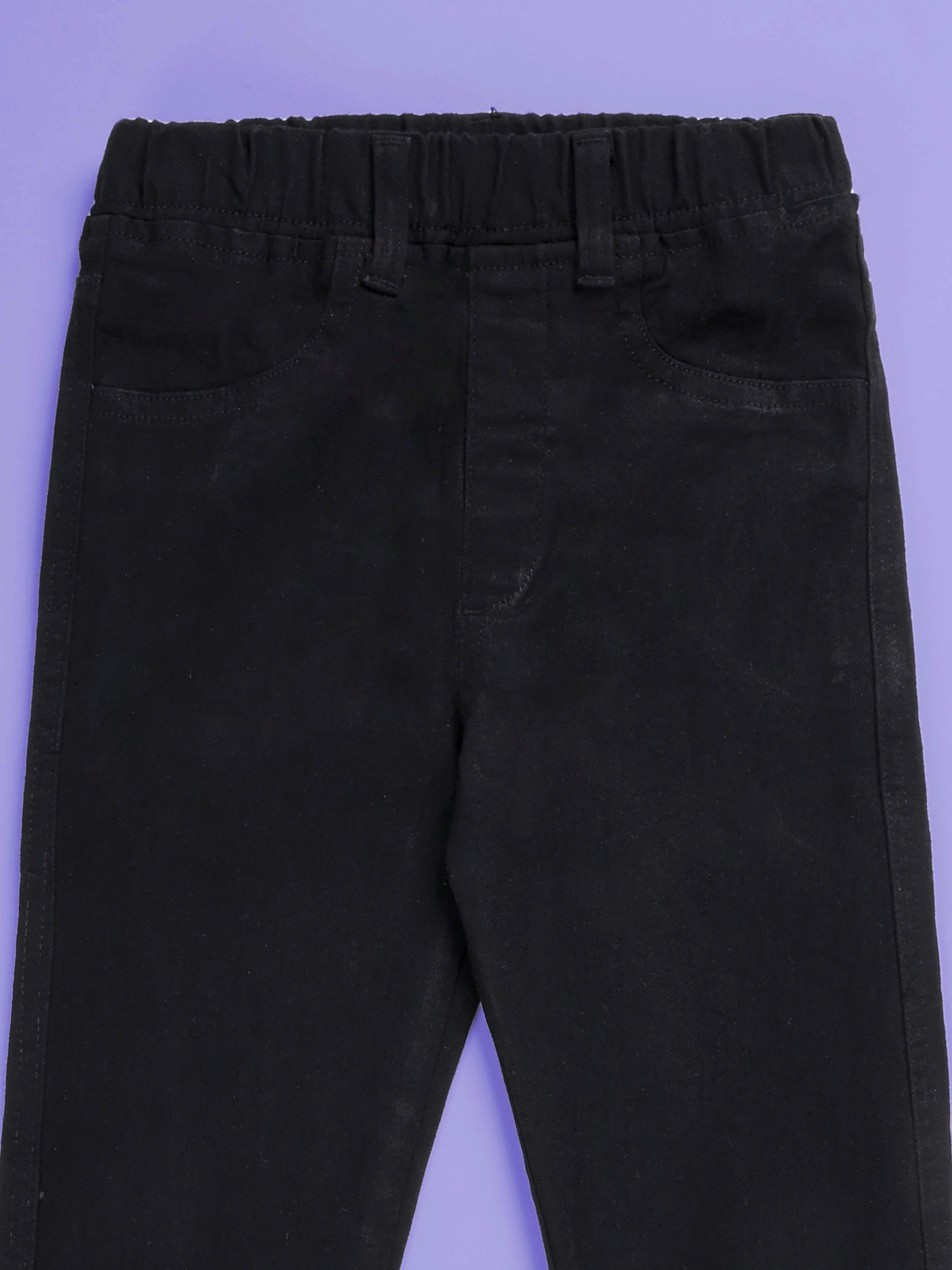 Girls Stretch Denim Jeggings with Belt Loops