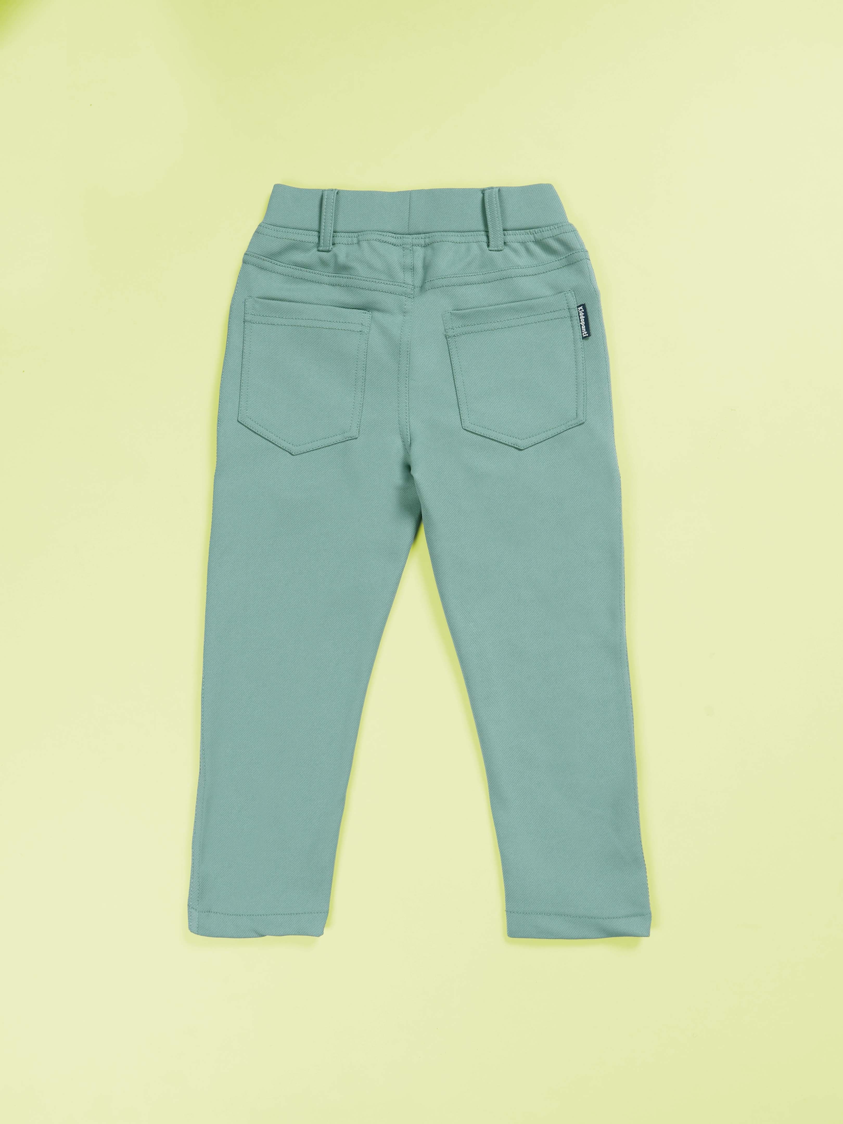 Girls Polyester Solid Twill Jegging Pant