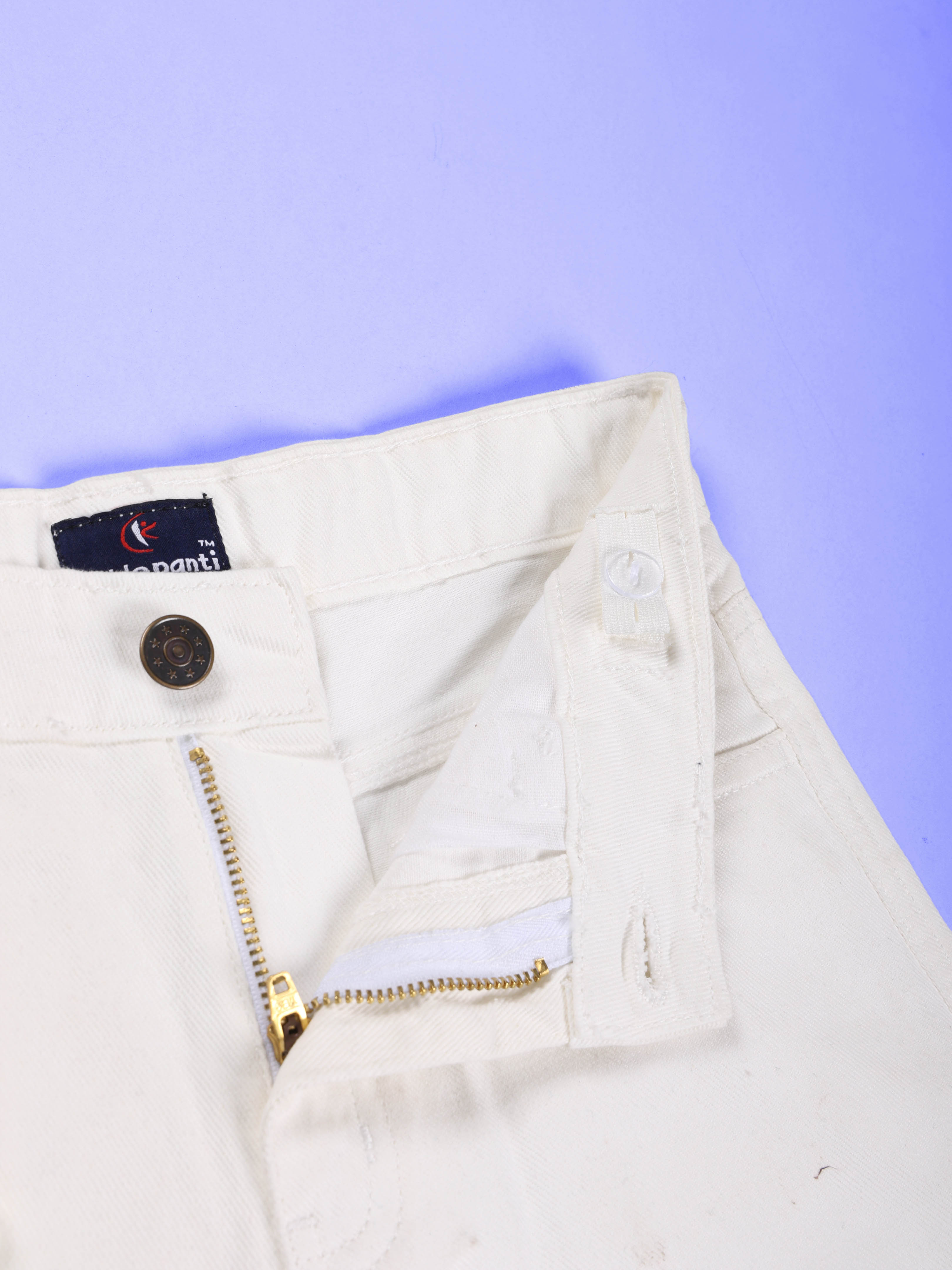 Girls Rollup Denim Shorts With Flowers and Appliques