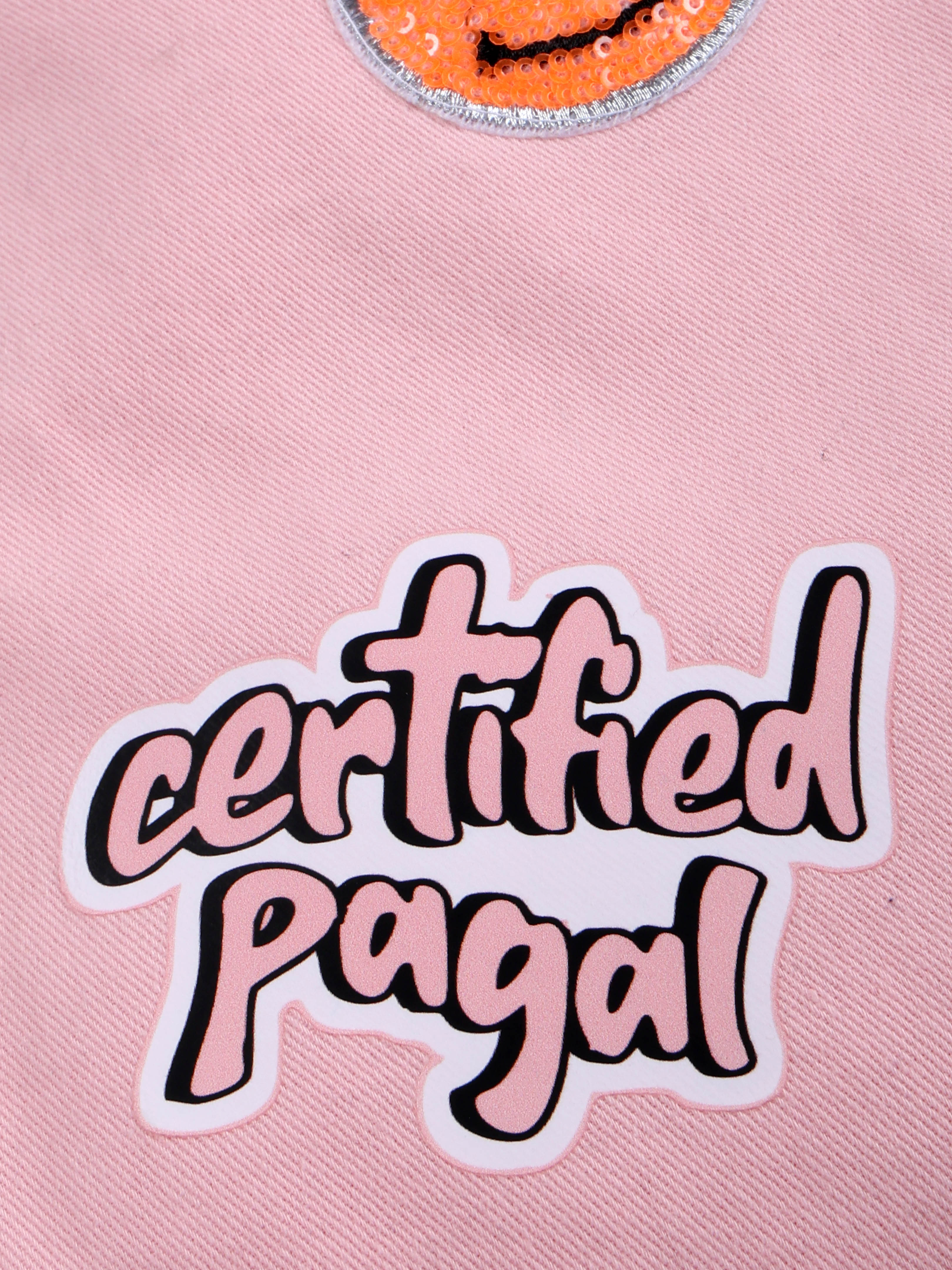 KiddoPanti Girls Cotton Over Lap Skort With Flowers and Pearls With Multi Badge